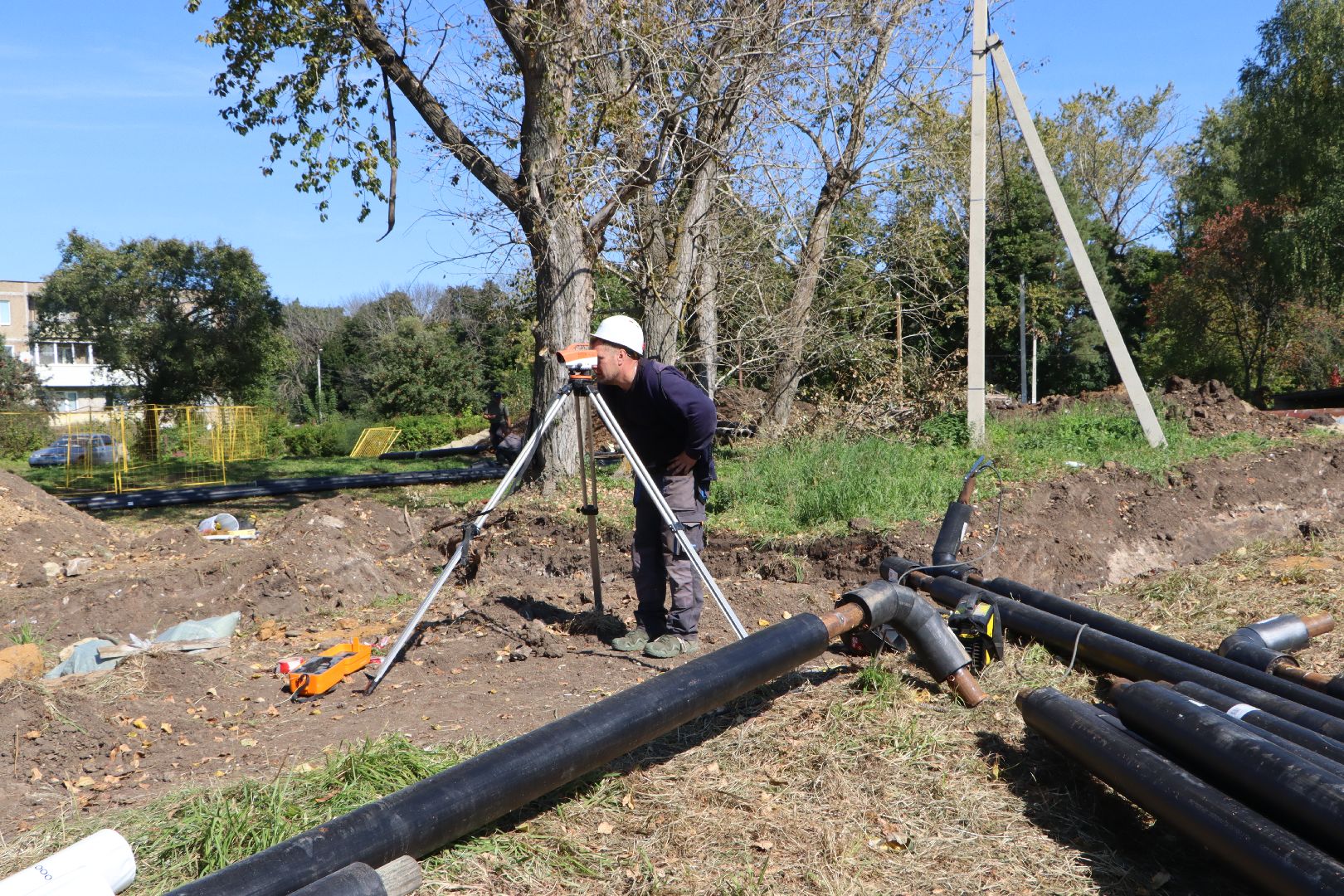 серебряные пруды , строительство теплотрассы Мочилы, жкх, отопительный сезон 2025-2026,