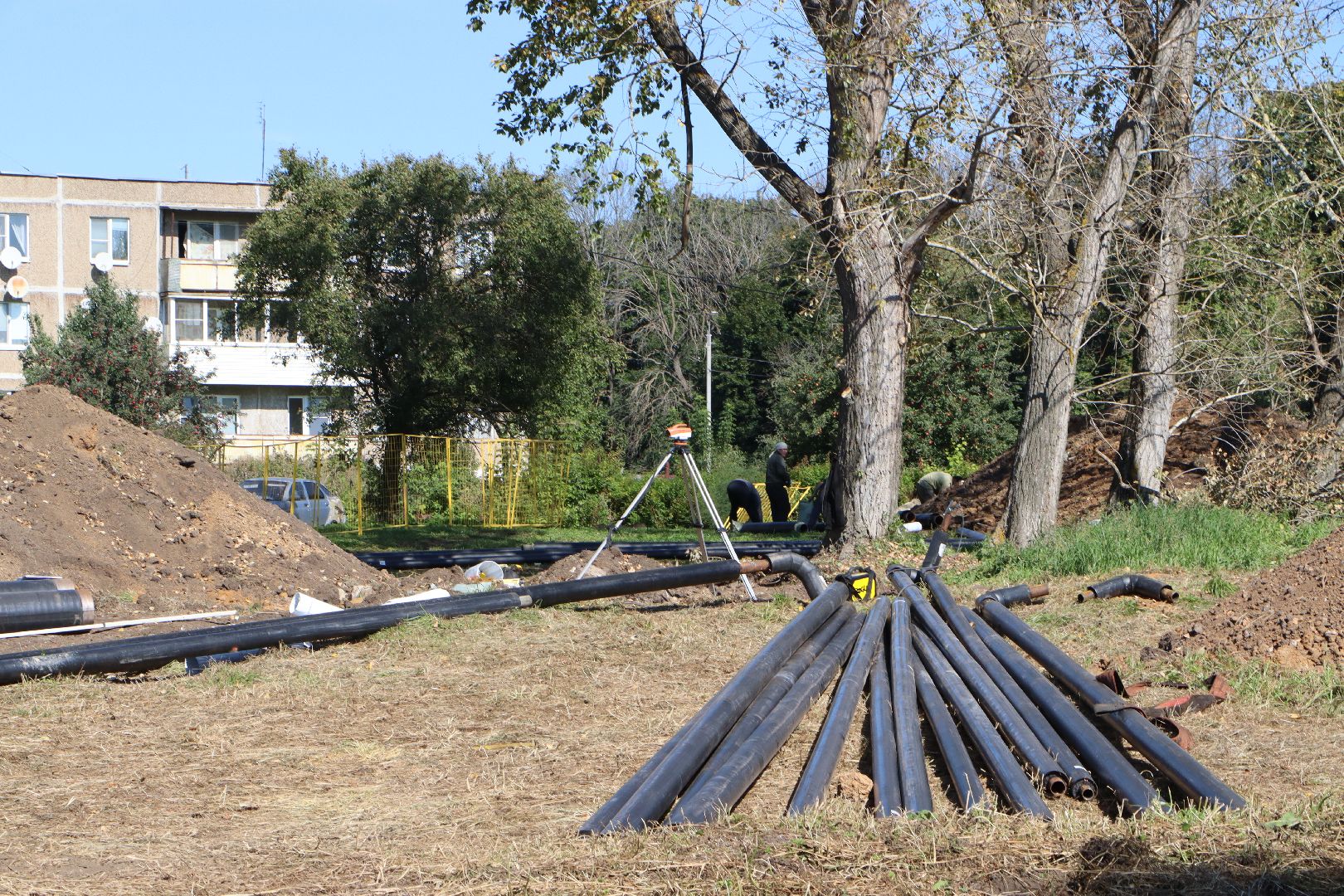 серебряные пруды , строительство теплотрассы Мочилы, жкх, отопительный сезон 2025-2026,