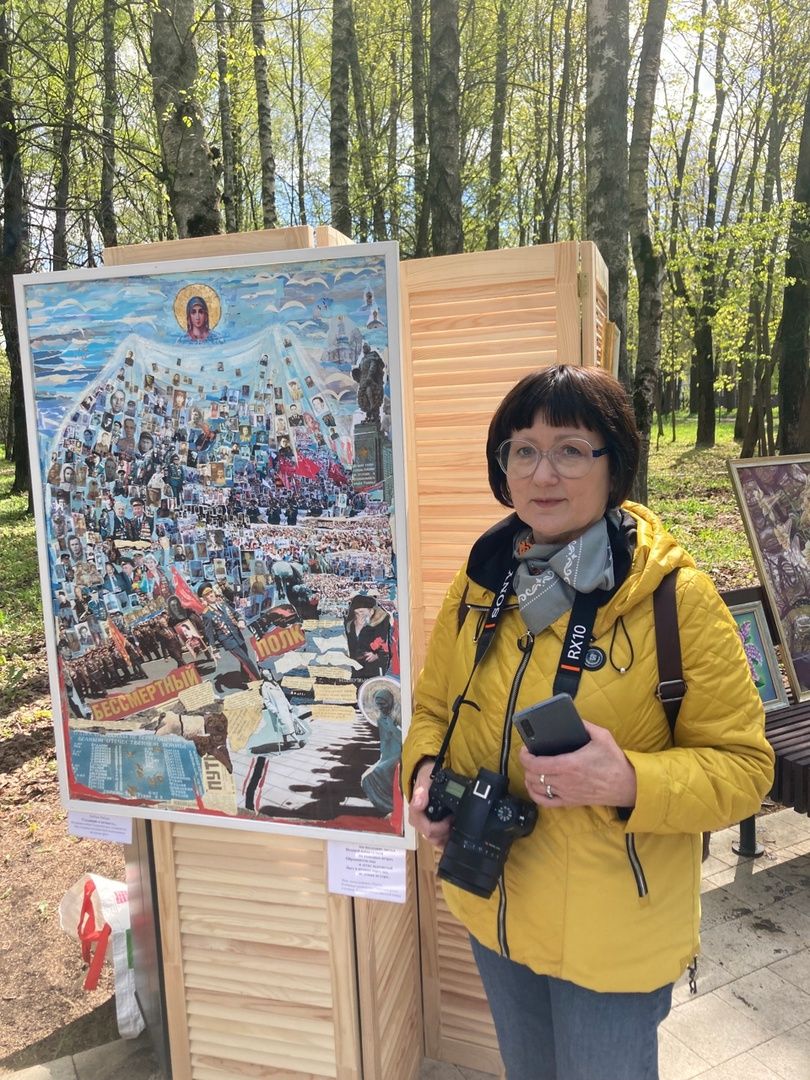 Солнечногорск, бессмертный полк, Победа, фото, коллаж