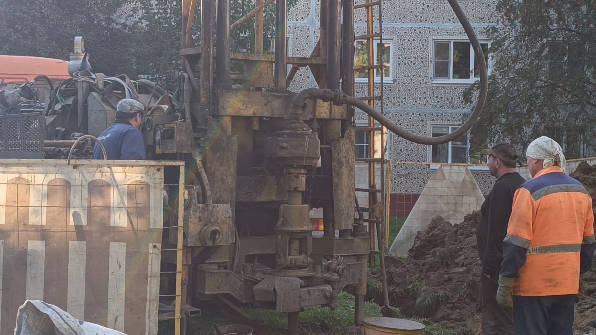 газ, лобня, двор,