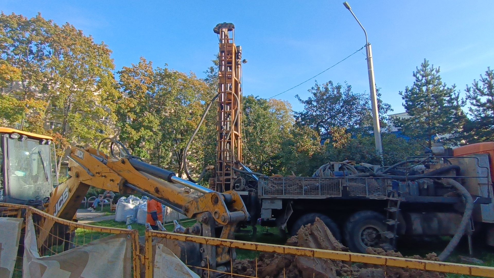 газ, лобня, двор,