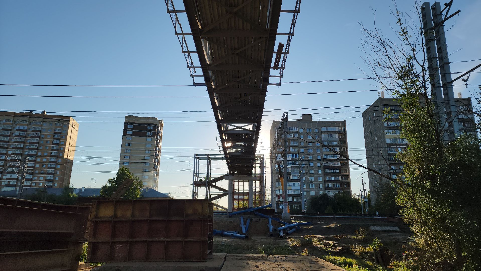 безопасность в городе, надземный переход, Лобня ,