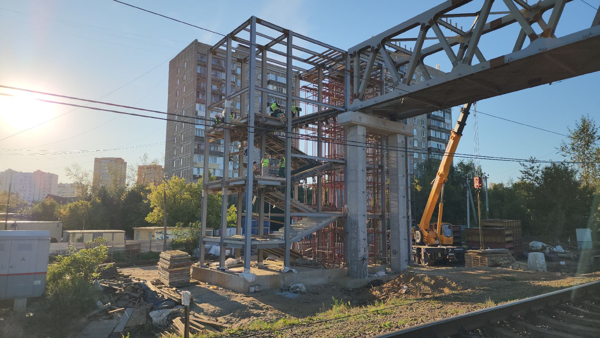 безопасность в городе, надземный переход, Лобня ,