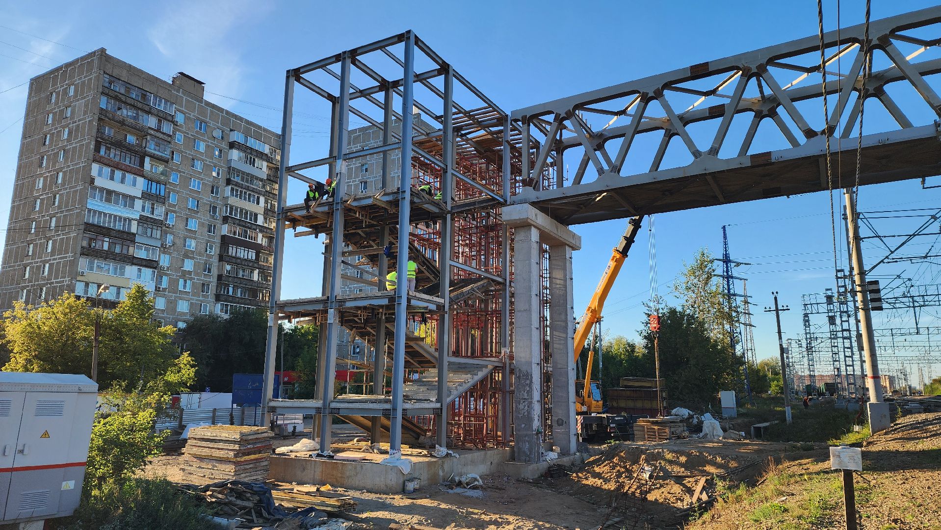 безопасность в городе, надземный переход, Лобня ,