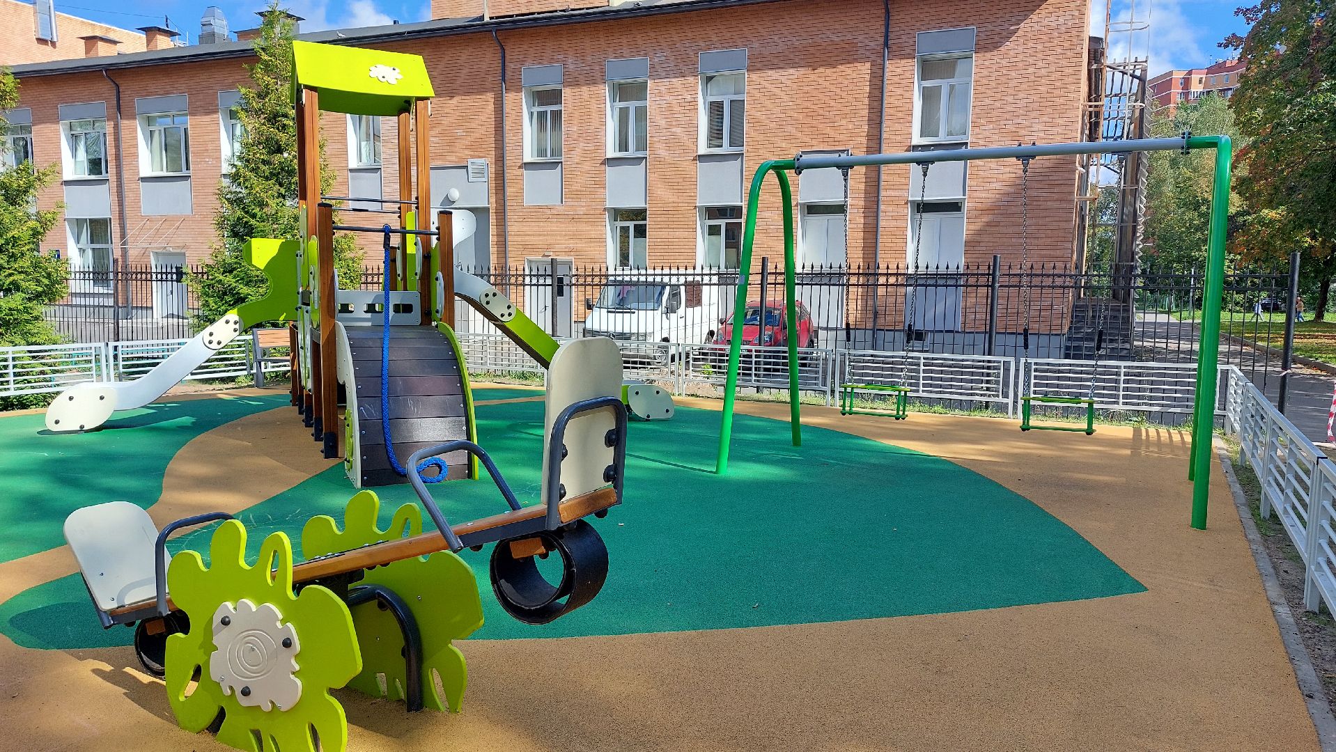 щёлково, новая детская площадка, чкаловский,