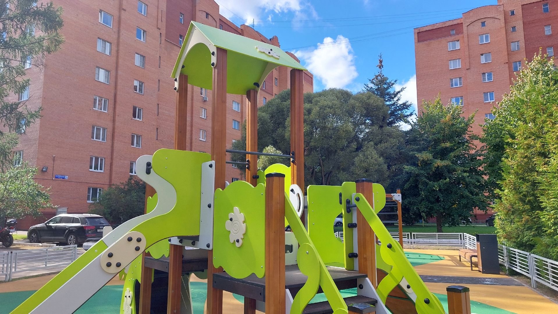 щёлково, новая детская площадка, чкаловский,