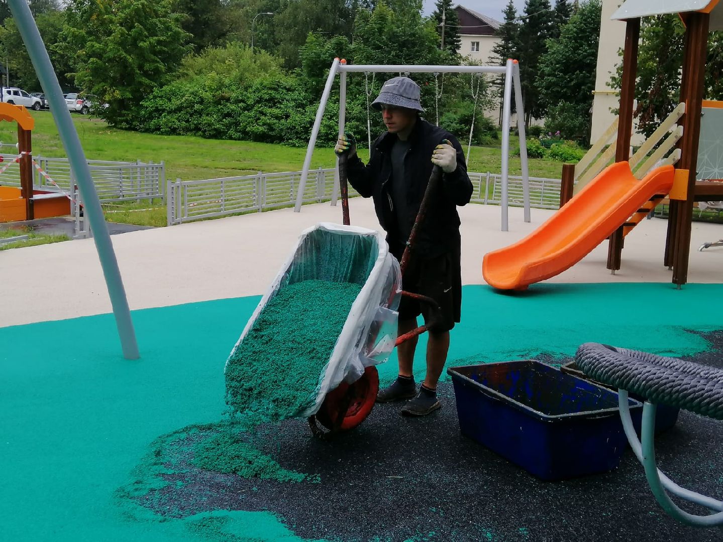 городской округ восход, благоустройство, детская площадка, спортивная площадка,