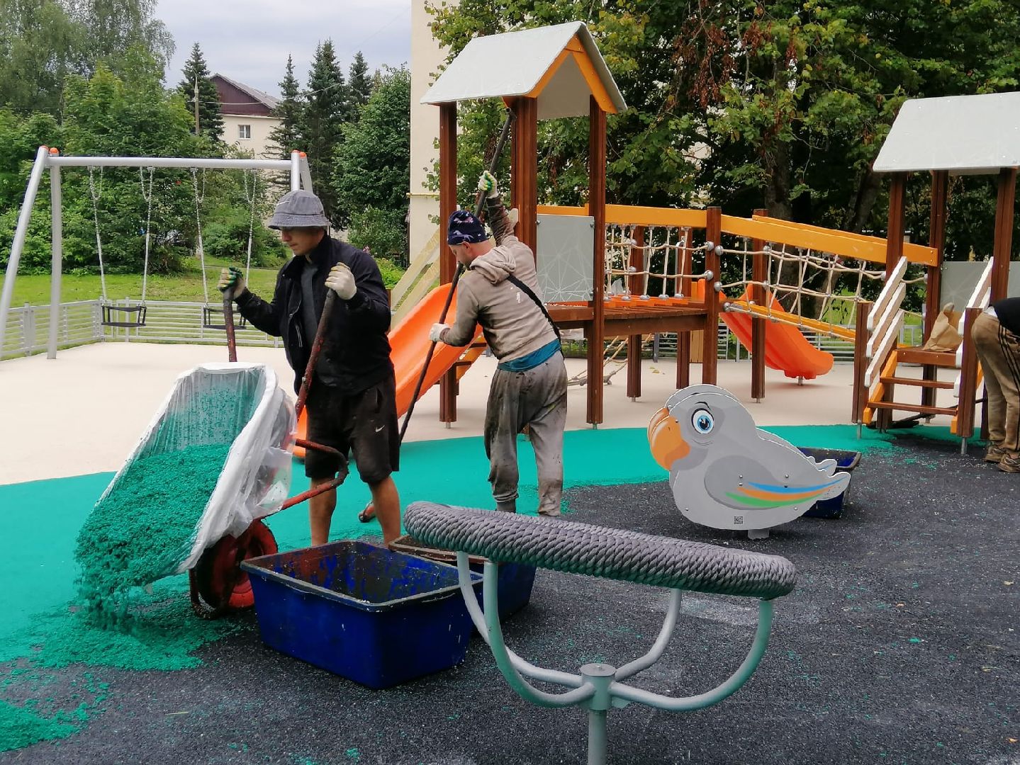 городской округ восход, благоустройство, детская площадка, спортивная площадка,