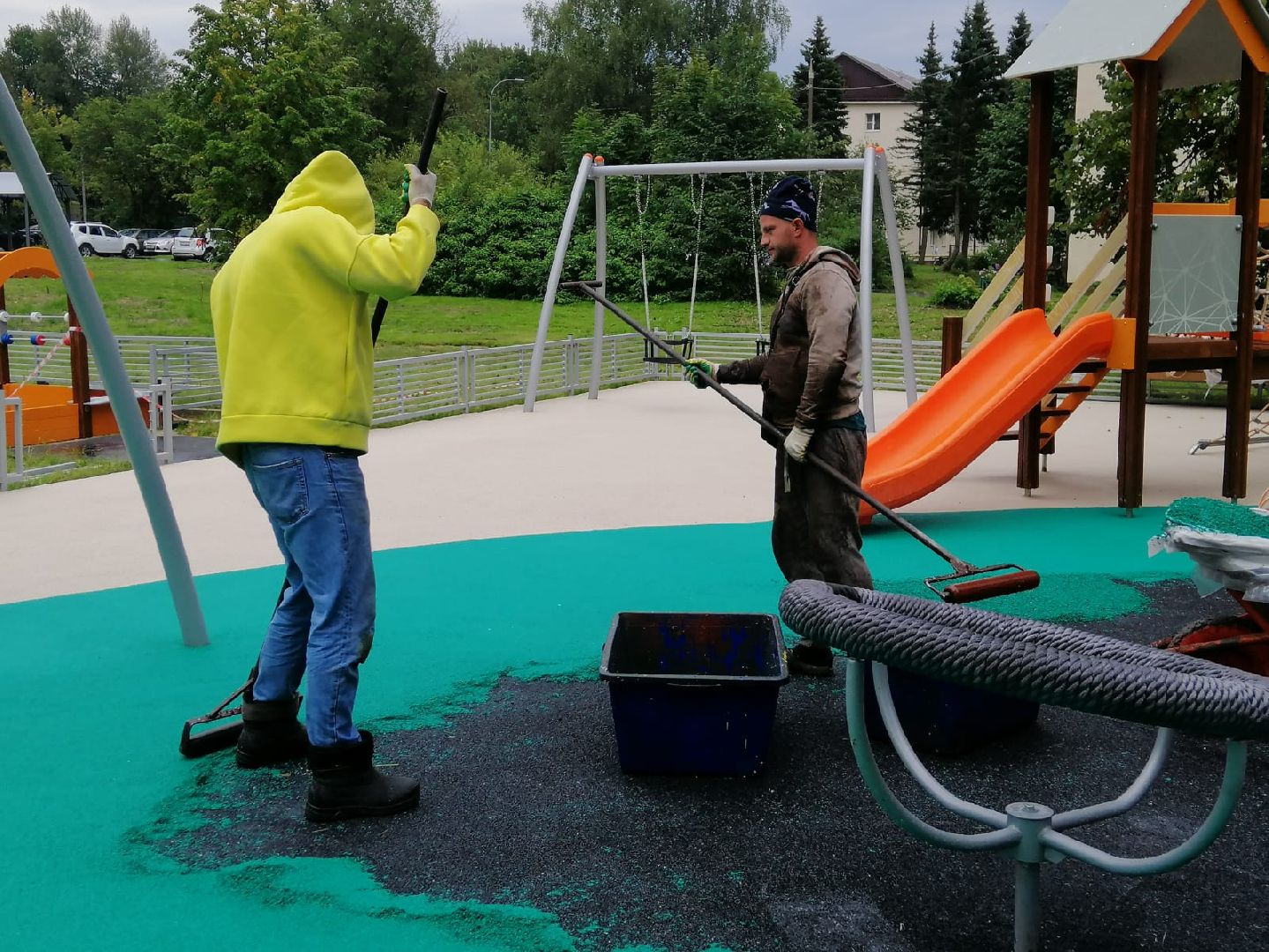 городской округ восход, благоустройство, детская площадка, спортивная площадка,