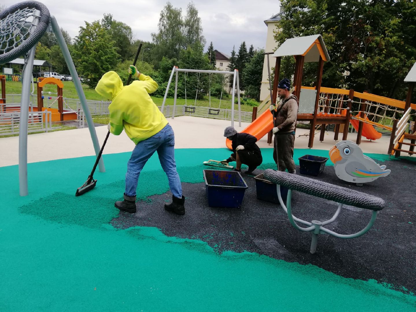 городской округ восход, благоустройство, детская площадка, спортивная площадка,