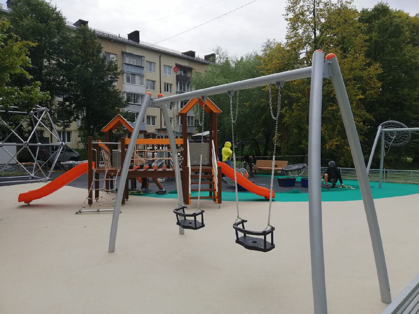 городской округ восход, благоустройство, детская площадка, спортивная площадка,