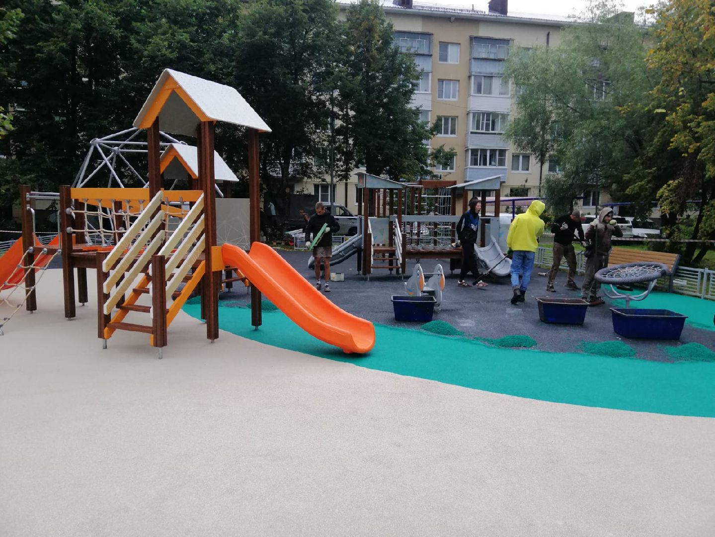 городской округ восход, благоустройство, детская площадка, спортивная площадка,