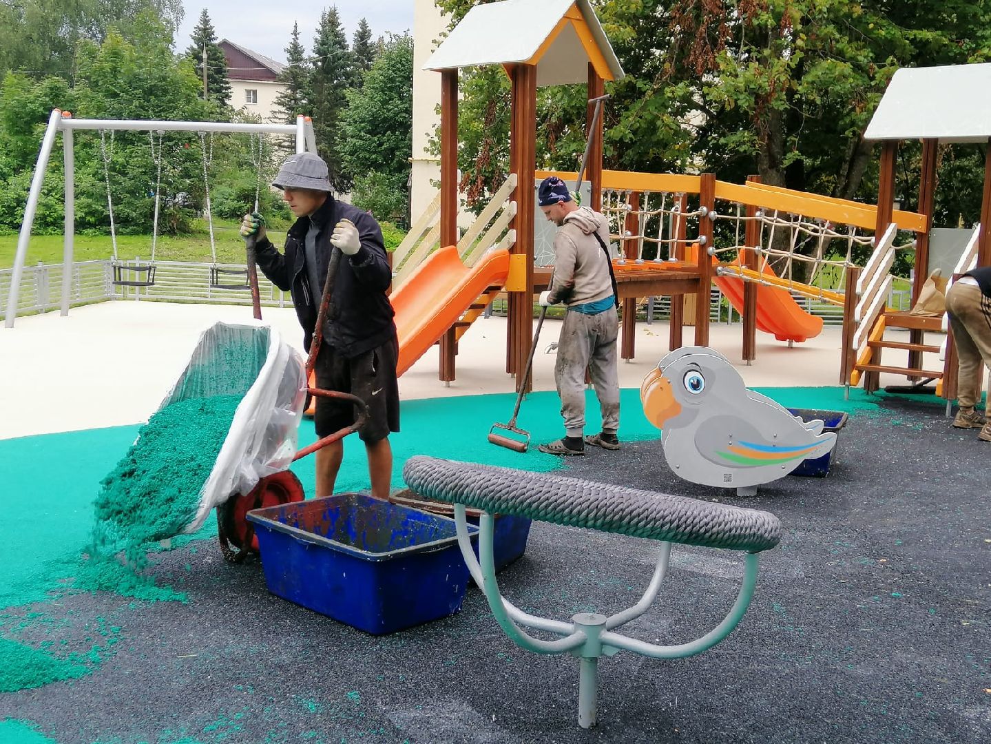 городской округ восход, благоустройство, детская площадка, спортивная площадка,