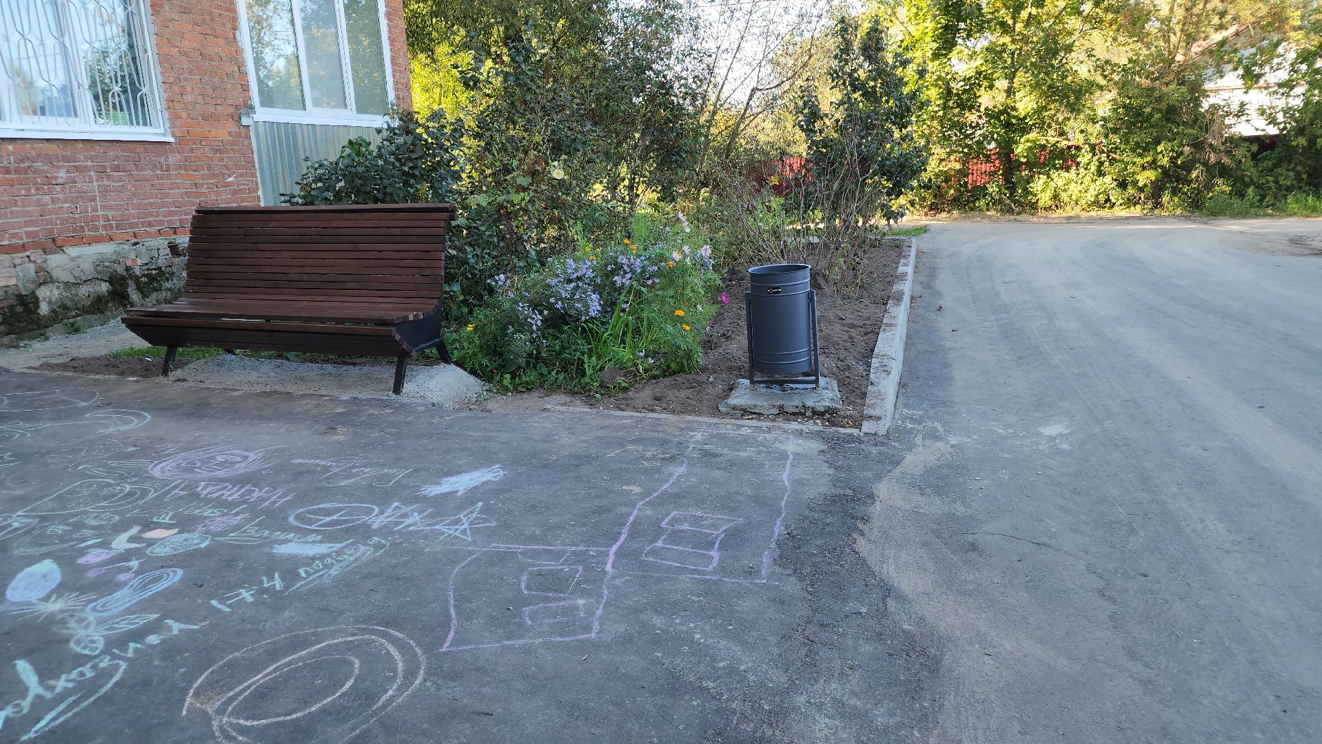 благоустройство дворов, куровское, орехово-зуевский округ,