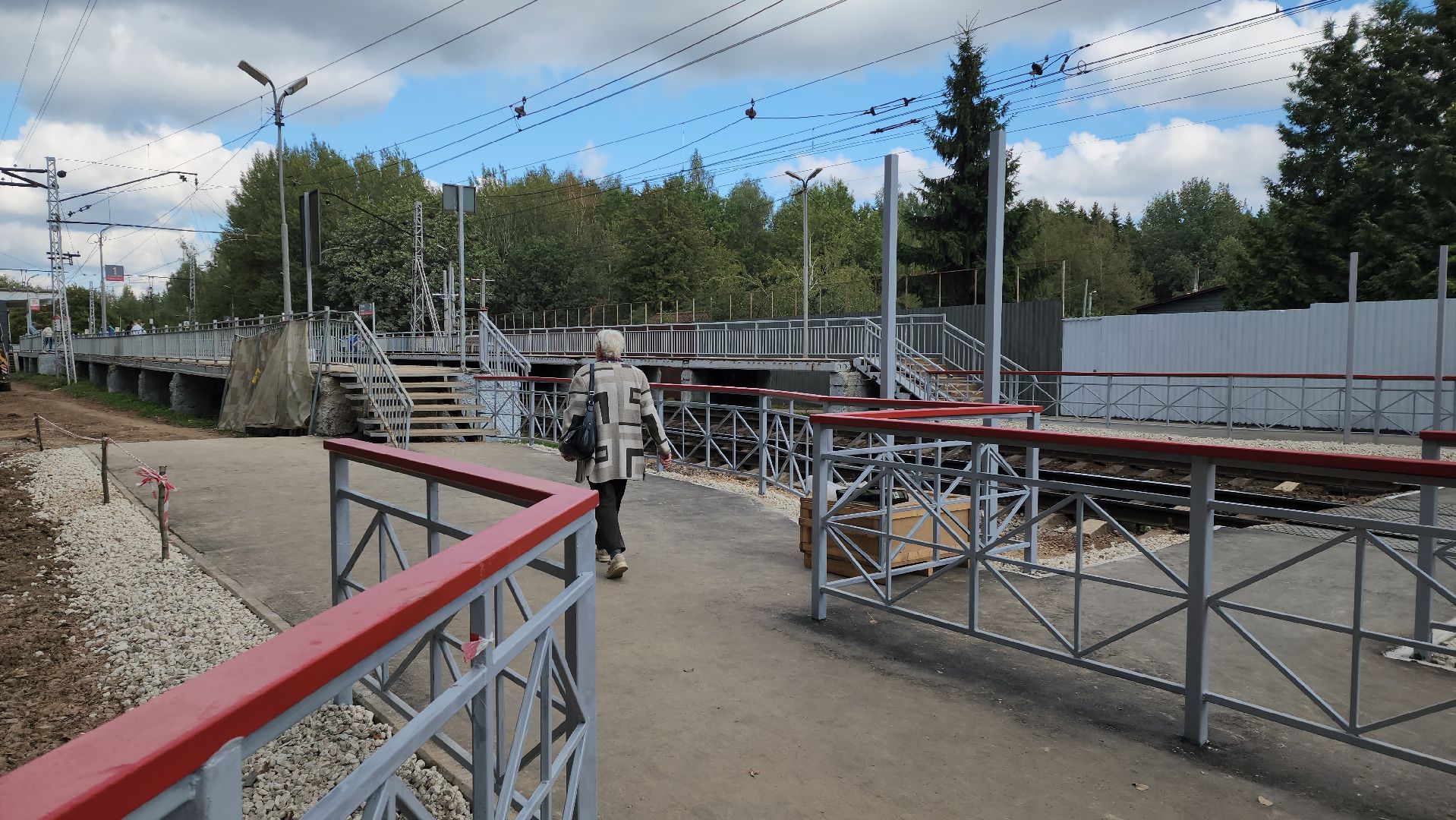 установка, Освещение , светодиодные фонари, железнодорожная станция, Луговая, Лобня ,