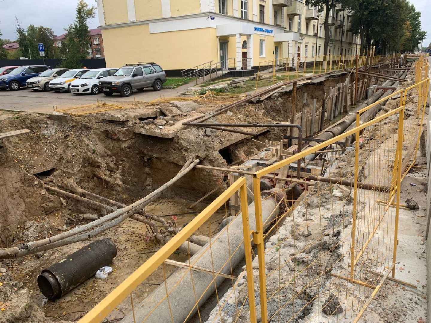 ступино, Горького, жкх, ремонт, теплосеть,