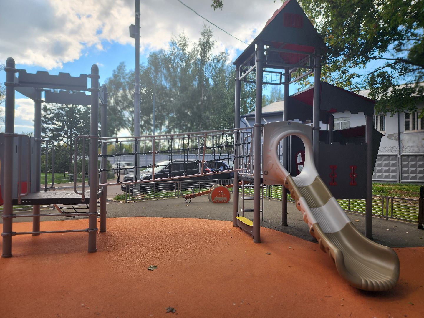 королёв, благоустройство ,  новая детская площадка на октябрьской в королеве,