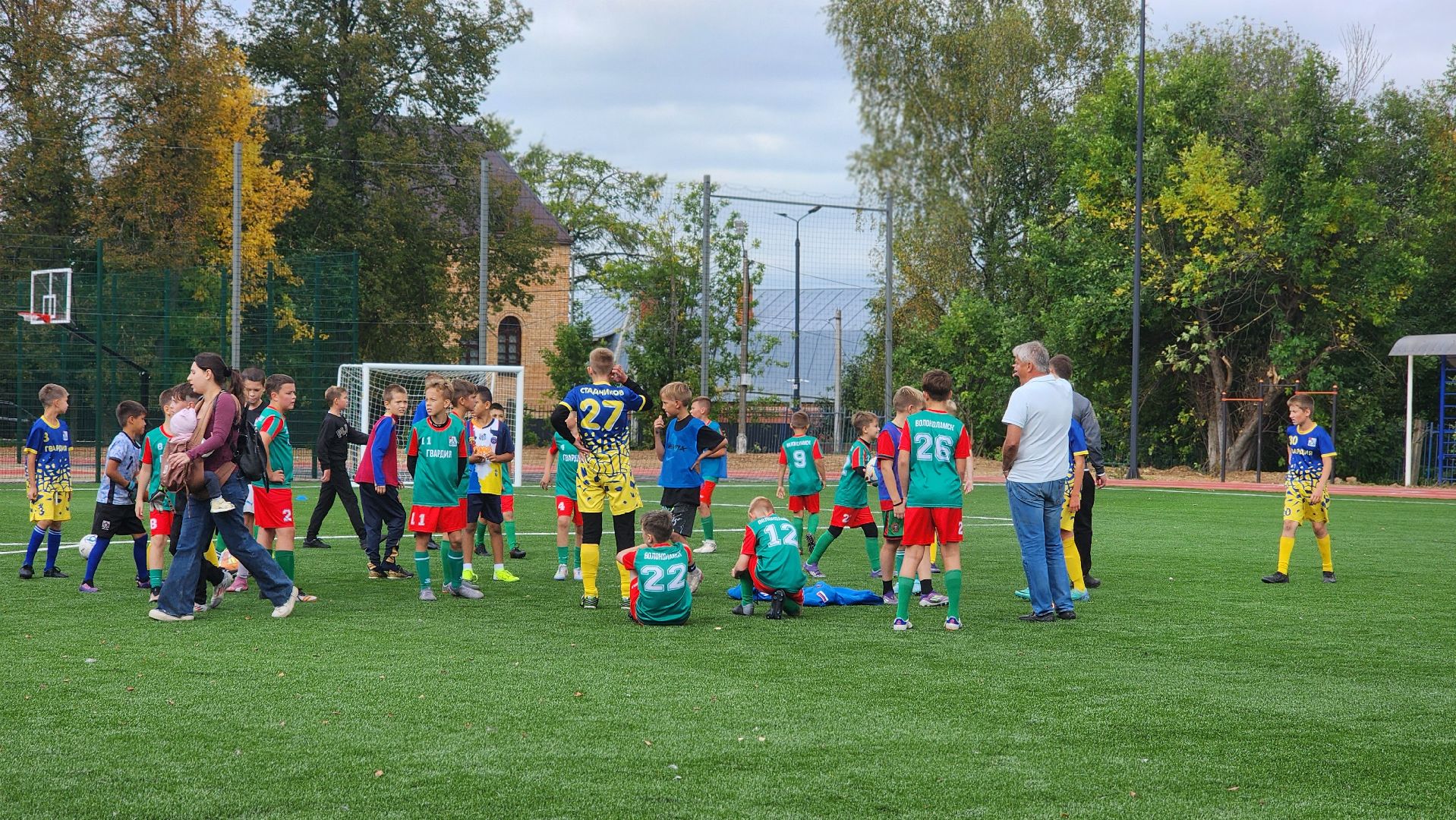 волоколамск, открытие стадиона, волейбол, многофункциональная спортивная площадка,