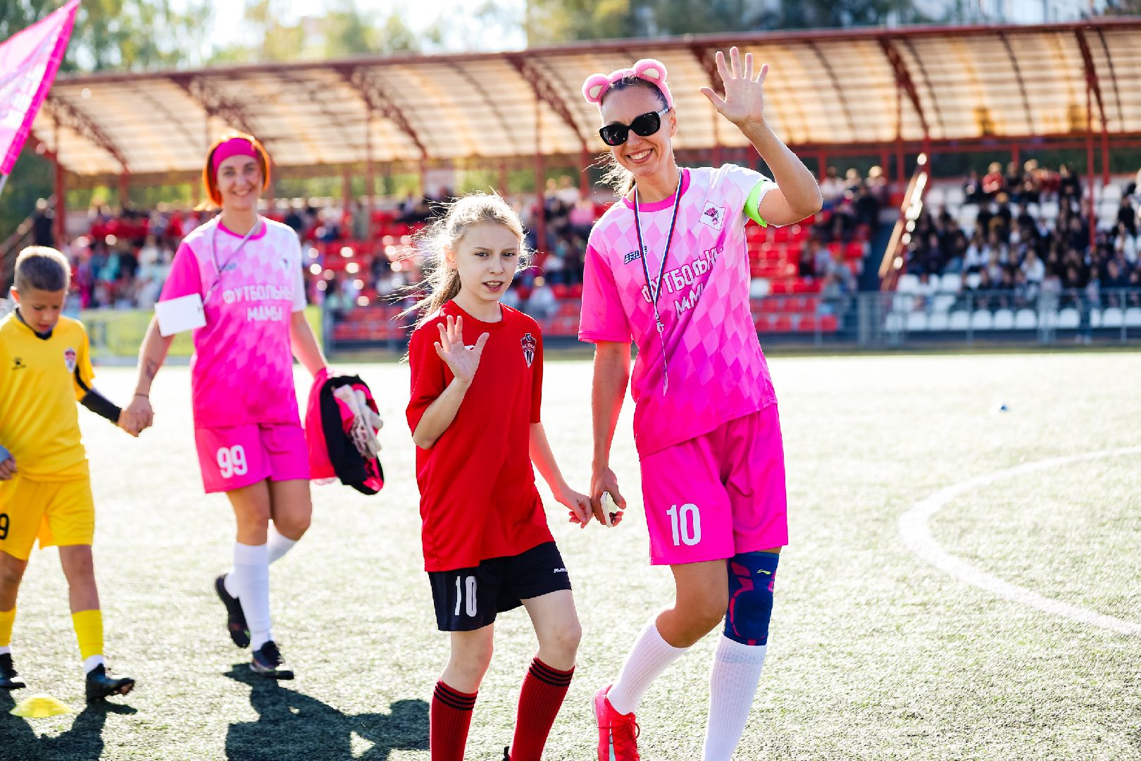 футбол, турнир, игра, мама, семья,