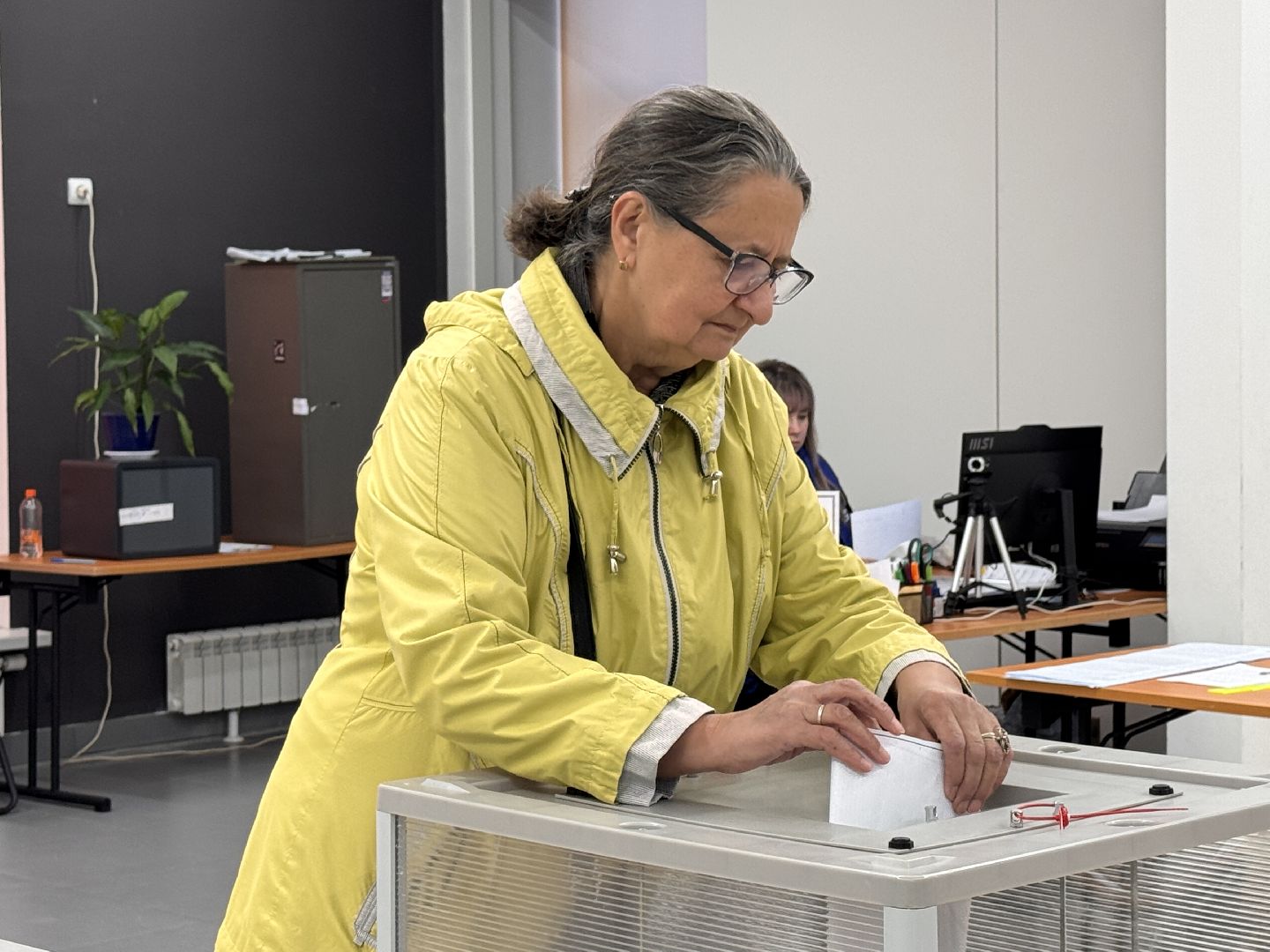 Олег Рожнов проверил УИК 1640, выборы депутатов в совет депутатов, Выборы - 2025, ЗАТО Молоджный,