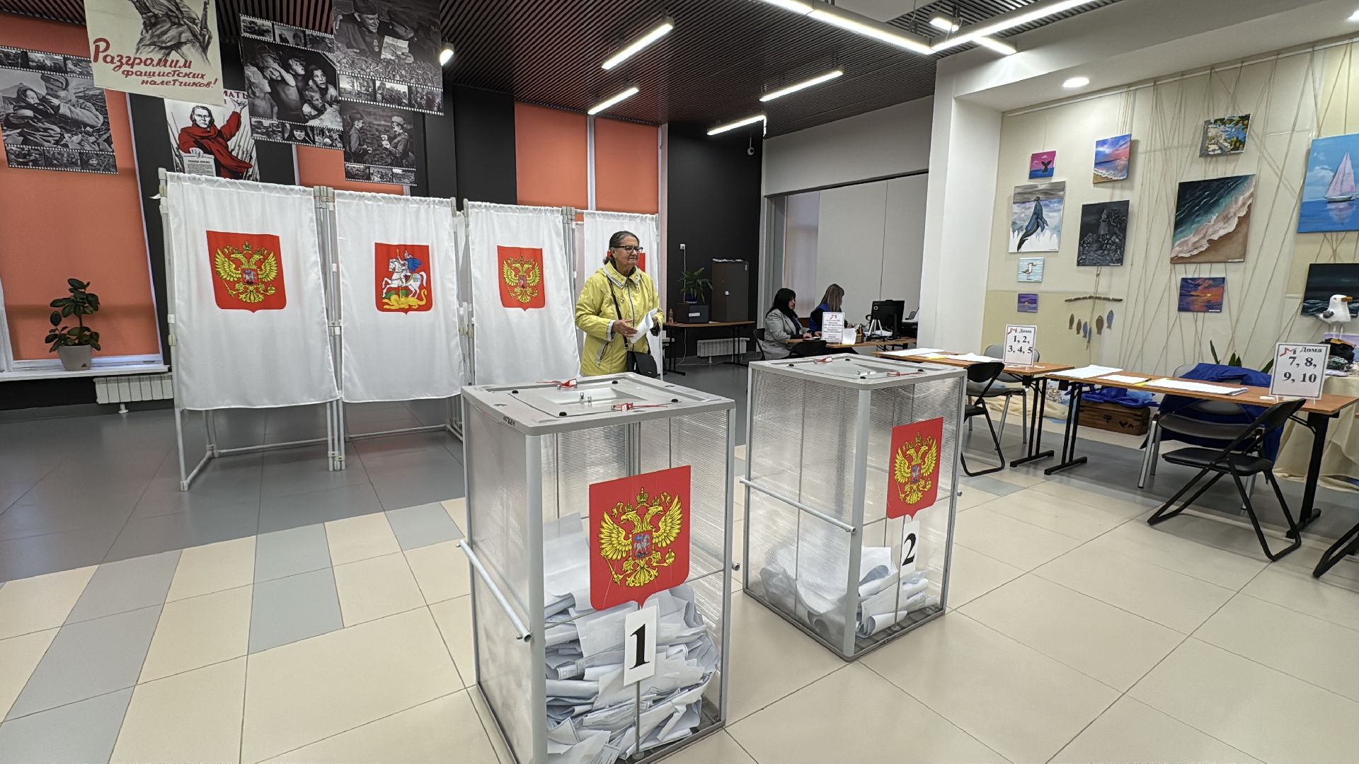 Олег Рожнов проверил УИК 1640, выборы депутатов в совет депутатов, Выборы - 2025, ЗАТО Молоджный,