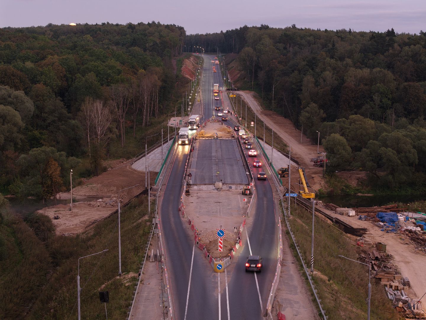 видео с коптера, мост через нару,