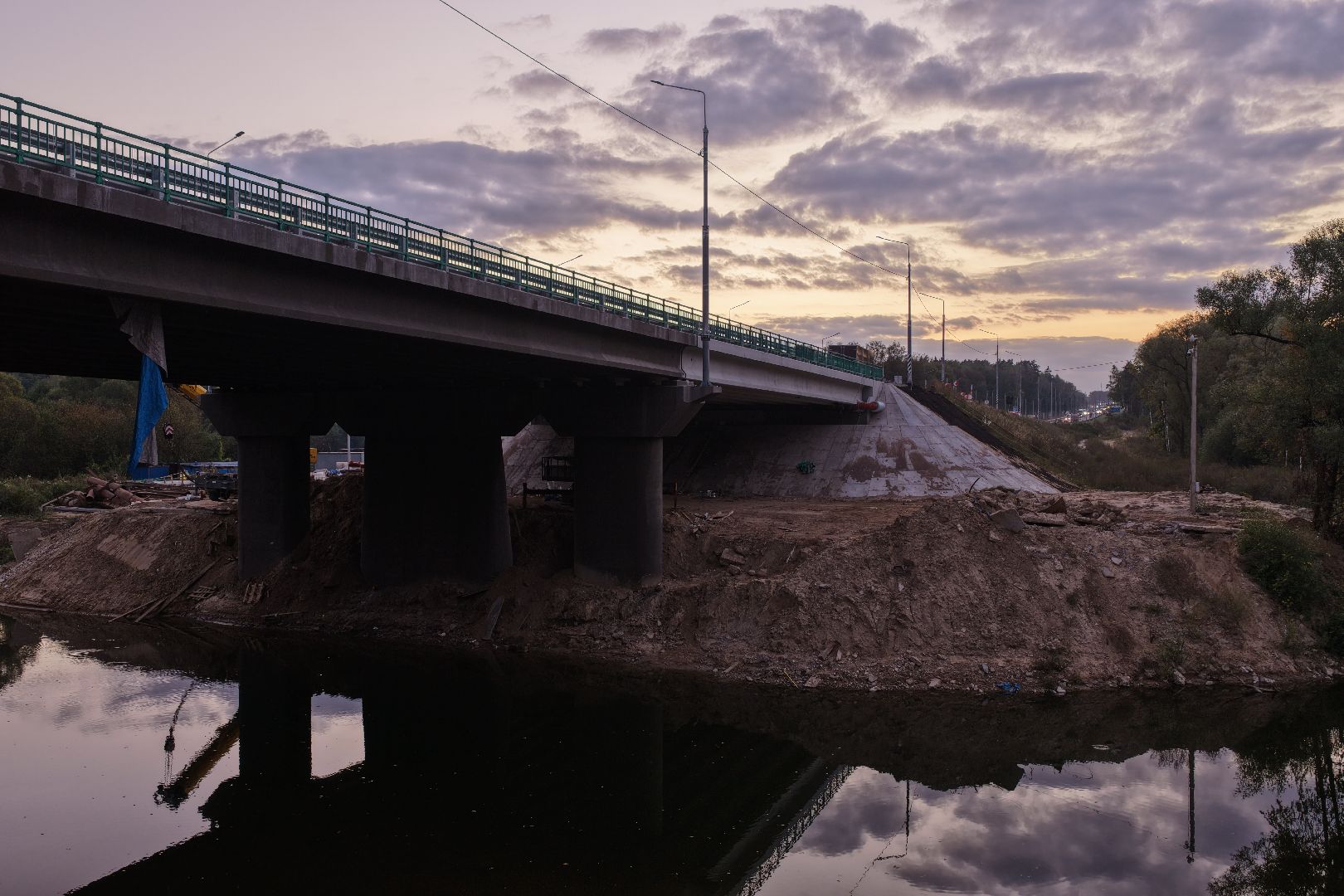 видео с коптера, мост через нару,
