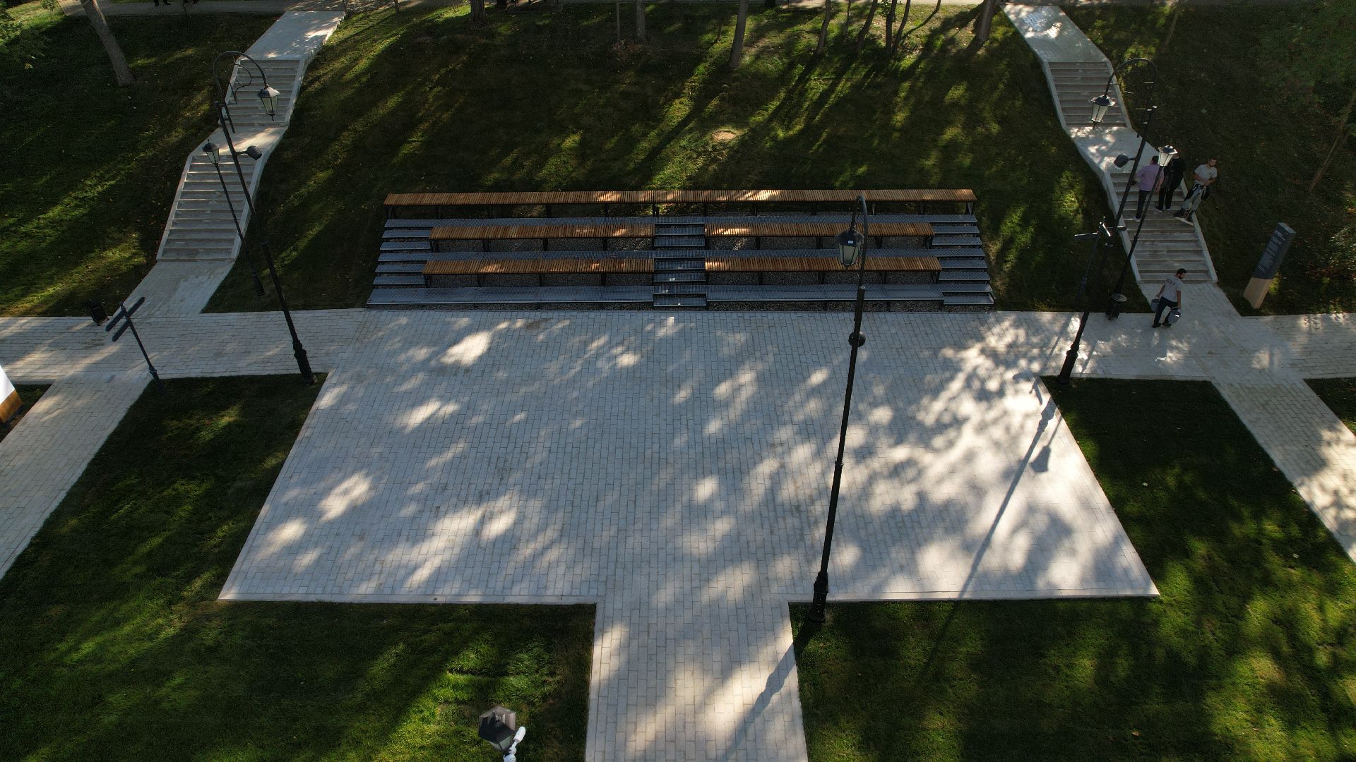 видео с коптера, усадьба лыткарино, новый сквер лыткарино,