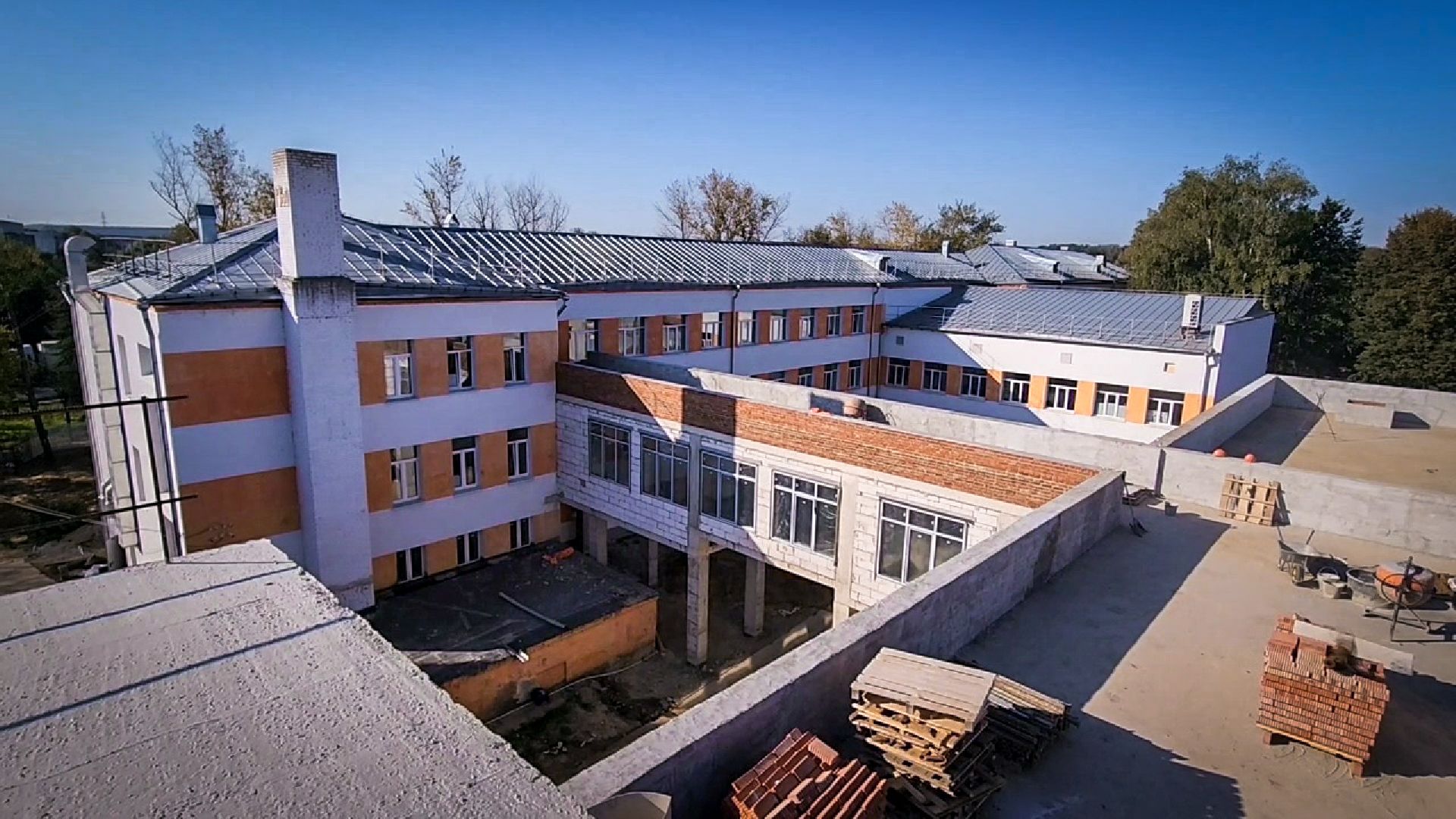 бронницы, строительство пристройки к лицею в бронницах, новый корпус лицея в бронницах, строительство корпуса лицея,