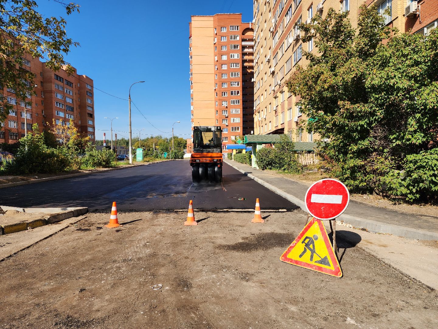 раменское, благоустройство, ремонт дорожного покрытия во дворах, дергаевская 30-32,
