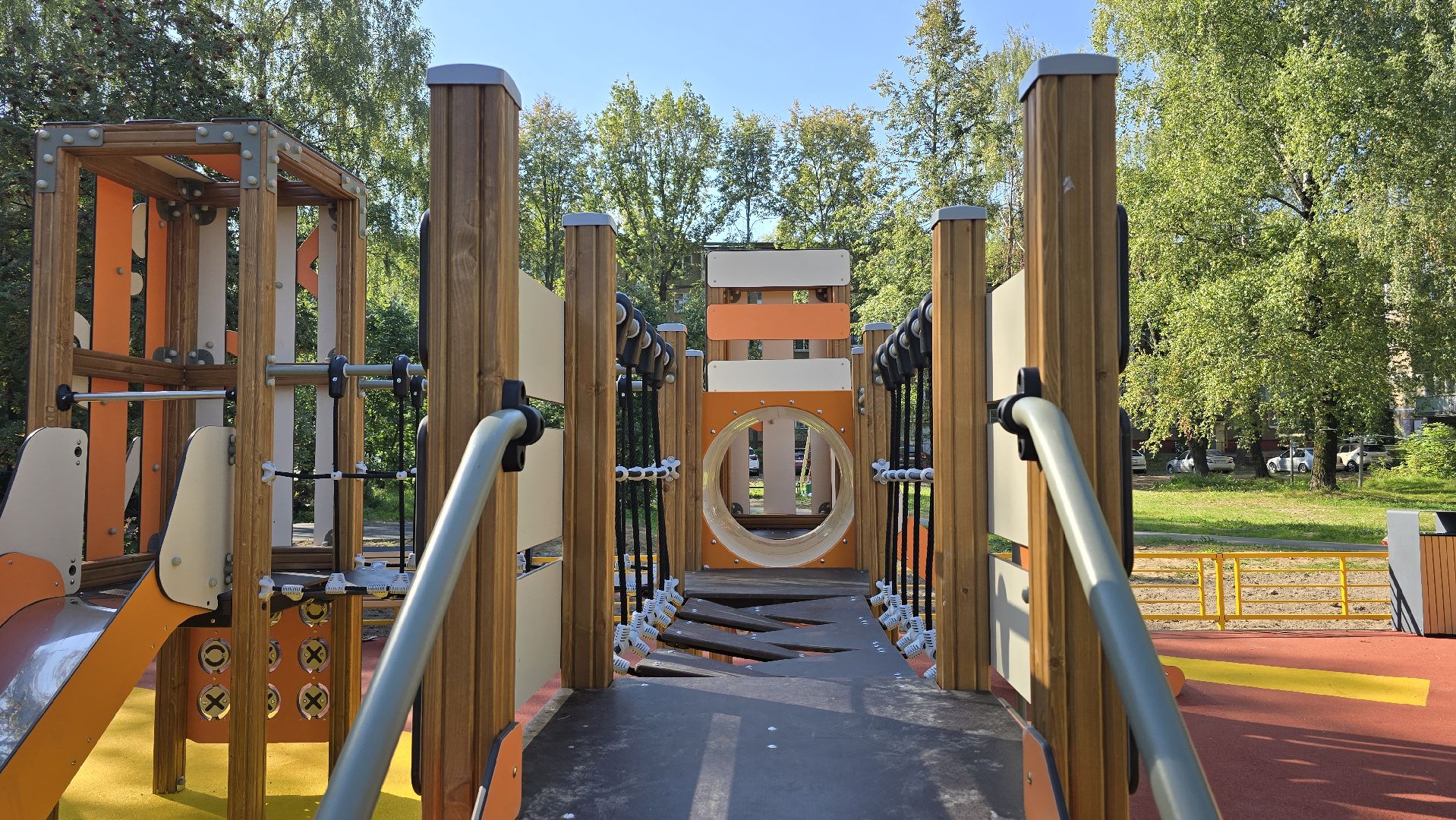 Коломна, новая детская площадка, воркаут зона,