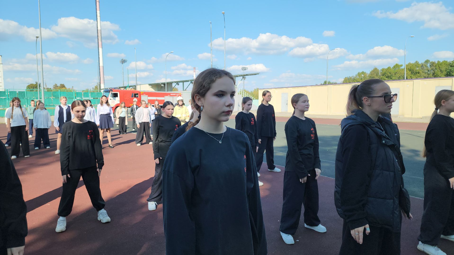 кашира, мчс, юбилей, пожнадзор, пожарные, флешмоб, дети, танцы,