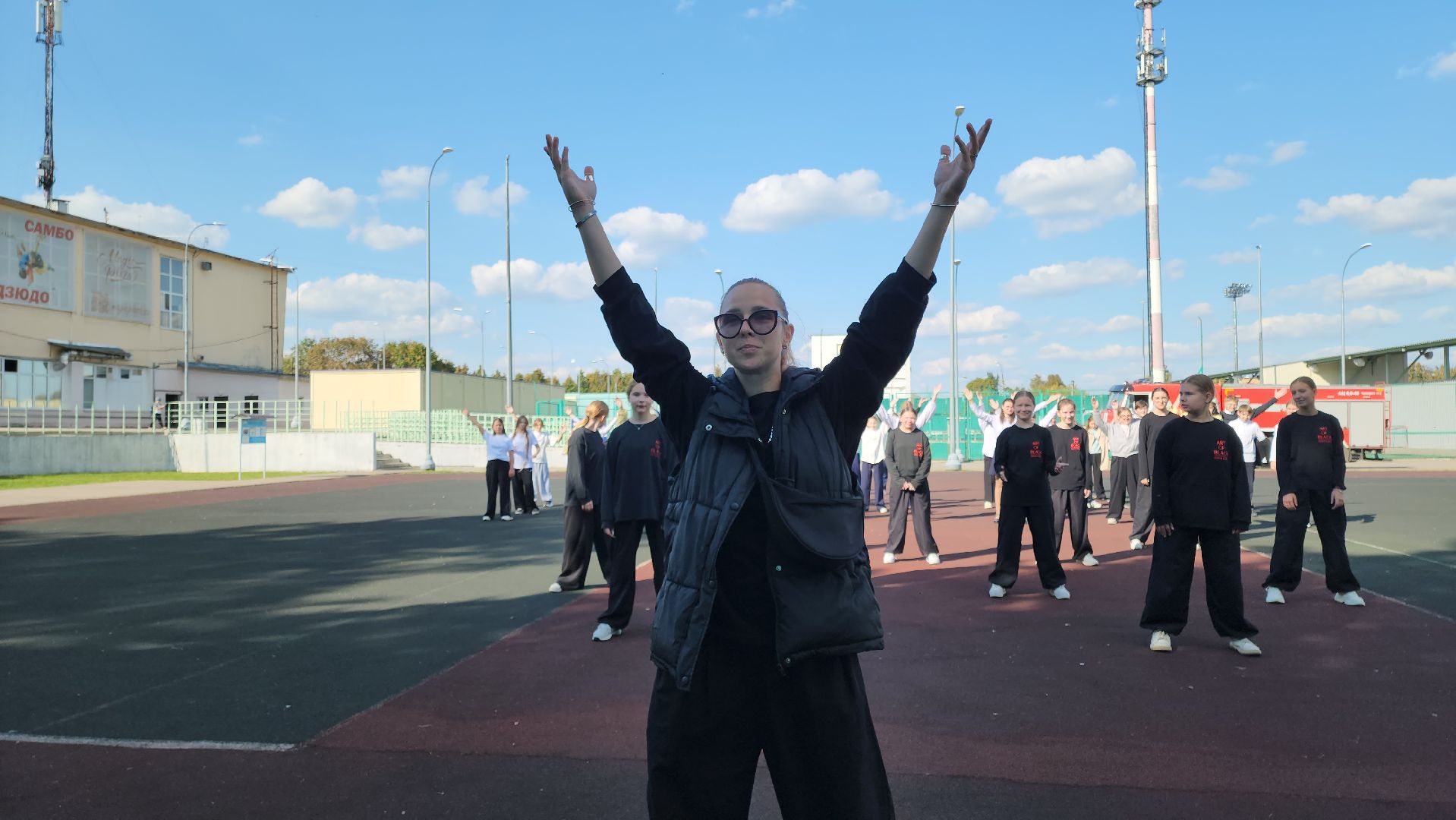 кашира, мчс, юбилей, пожнадзор, пожарные, флешмоб, дети, танцы,