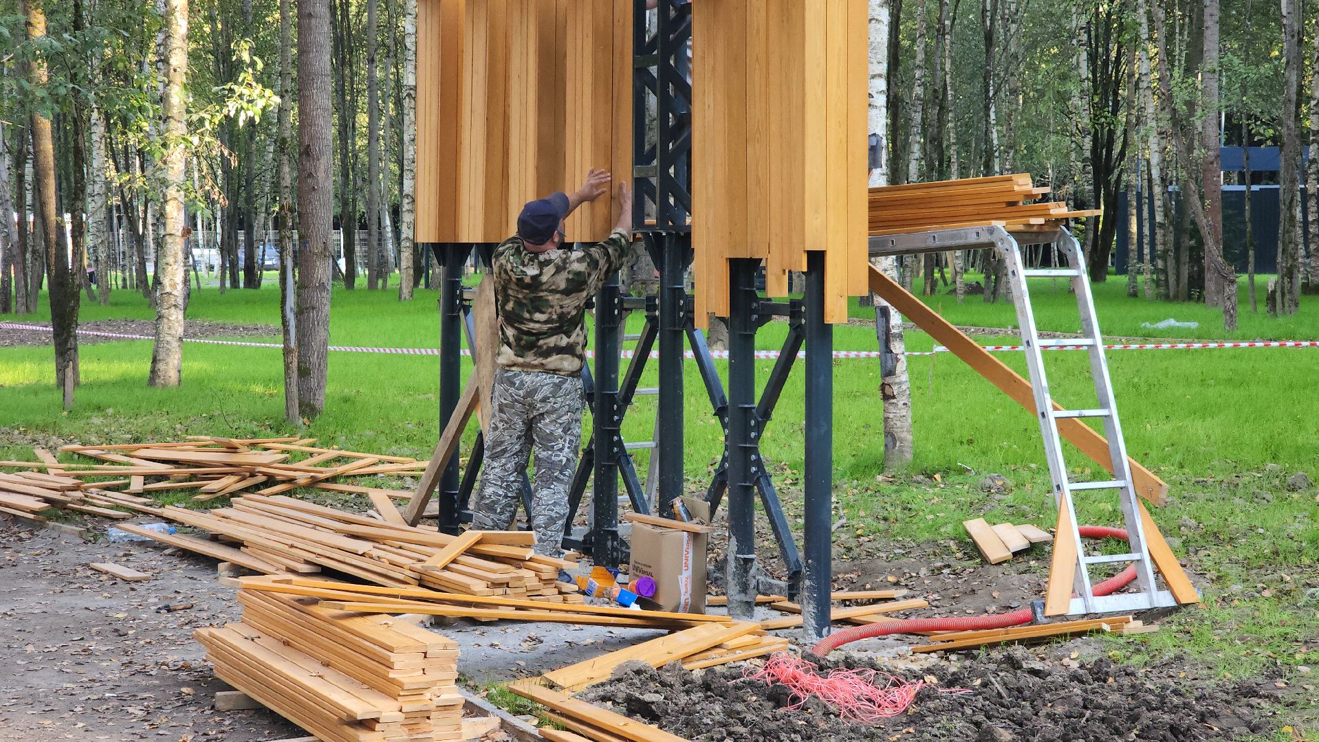 мытищи, Дорога в лавру, благоустройство,