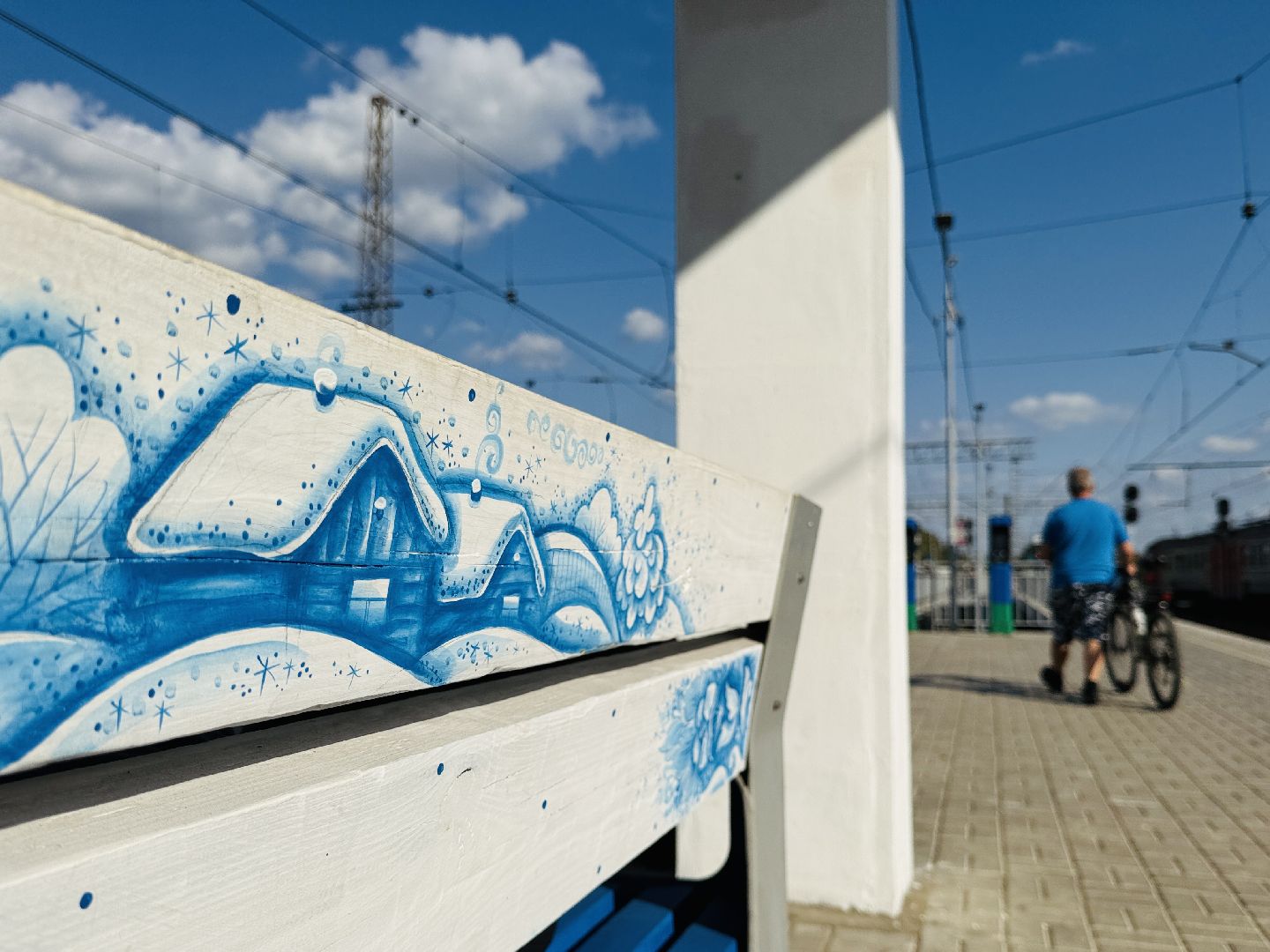 раменское, гжель, благоустройство, арт объект, граффити, гжельская роспись, декоративно-прикладное искусство,художники гжели,