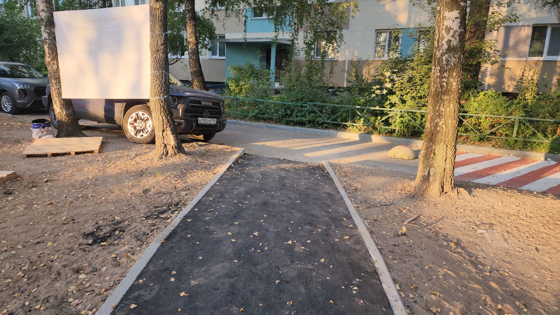 пушкино, асфальтирование дворов, дорожка, двор асфальт, удобство, благоустройство, жители, безопасное движение,