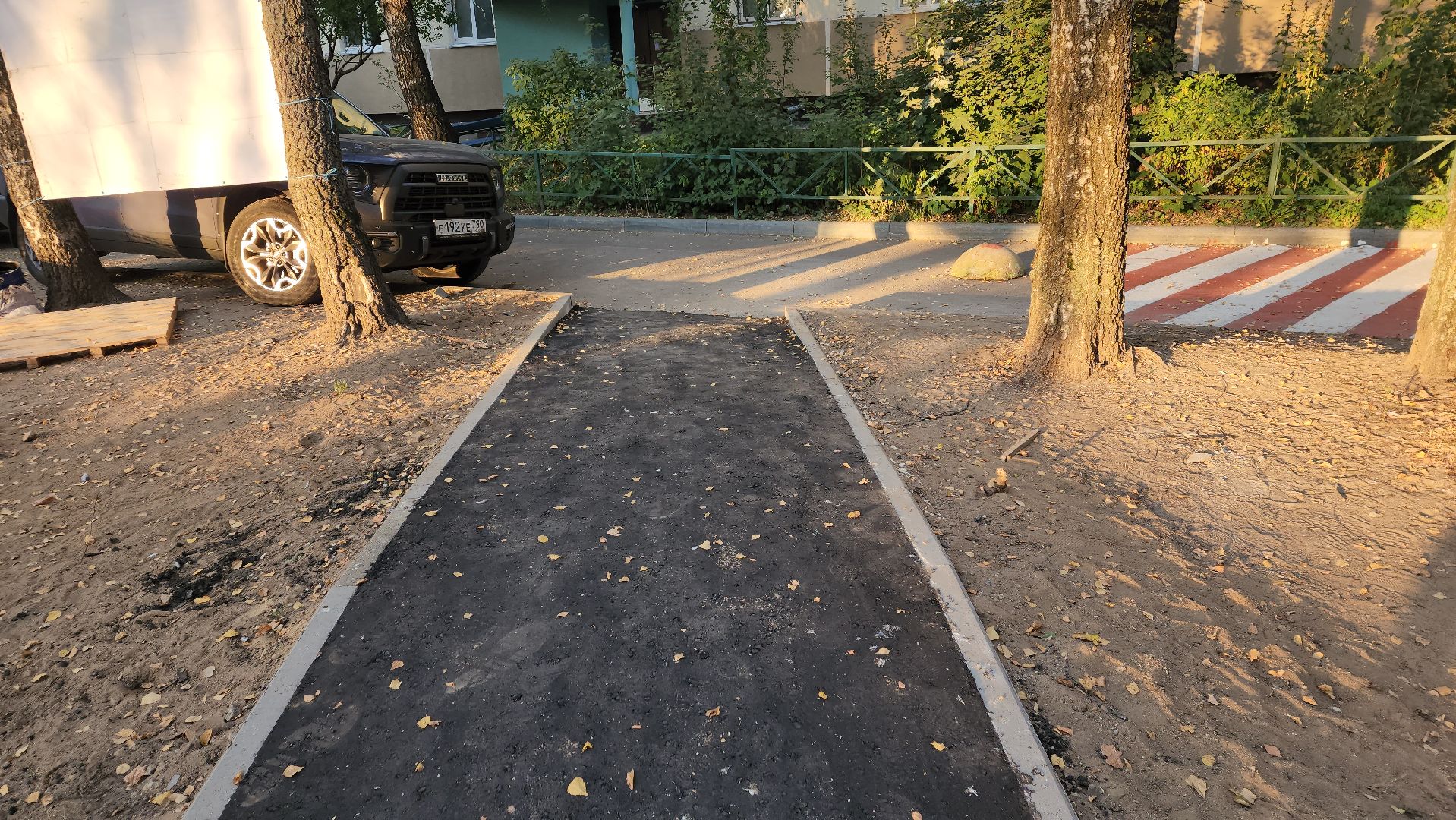 пушкино, асфальтирование дворов, дорожка, двор асфальт, удобство, благоустройство, жители, безопасное движение,