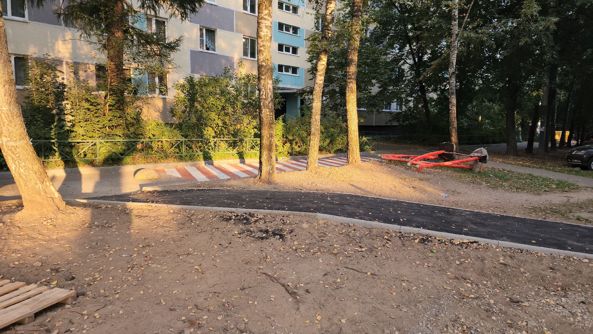 пушкино, асфальтирование дворов, дорожка, двор асфальт, удобство, благоустройство, жители, безопасное движение,