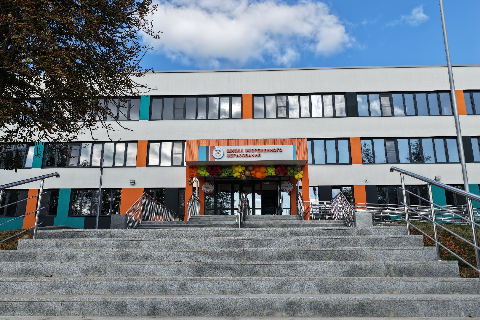 видео с коптера, школа 2 в серпухове, капремонт школы 2 в серпухове,