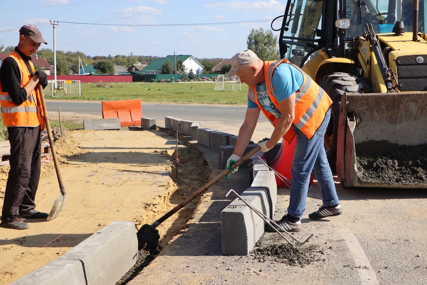 серебряные пруды, мосавтодор, строительство тротуара, коровино,