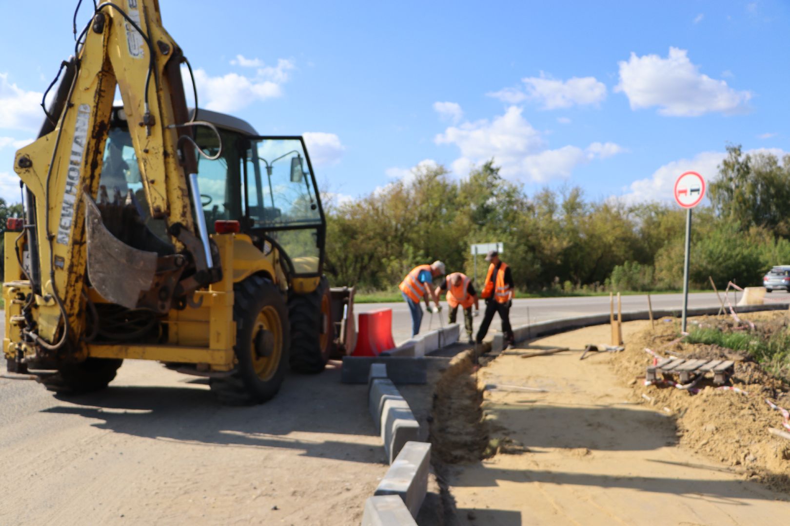 серебряные пруды, мосавтодор, строительство тротуара, коровино,