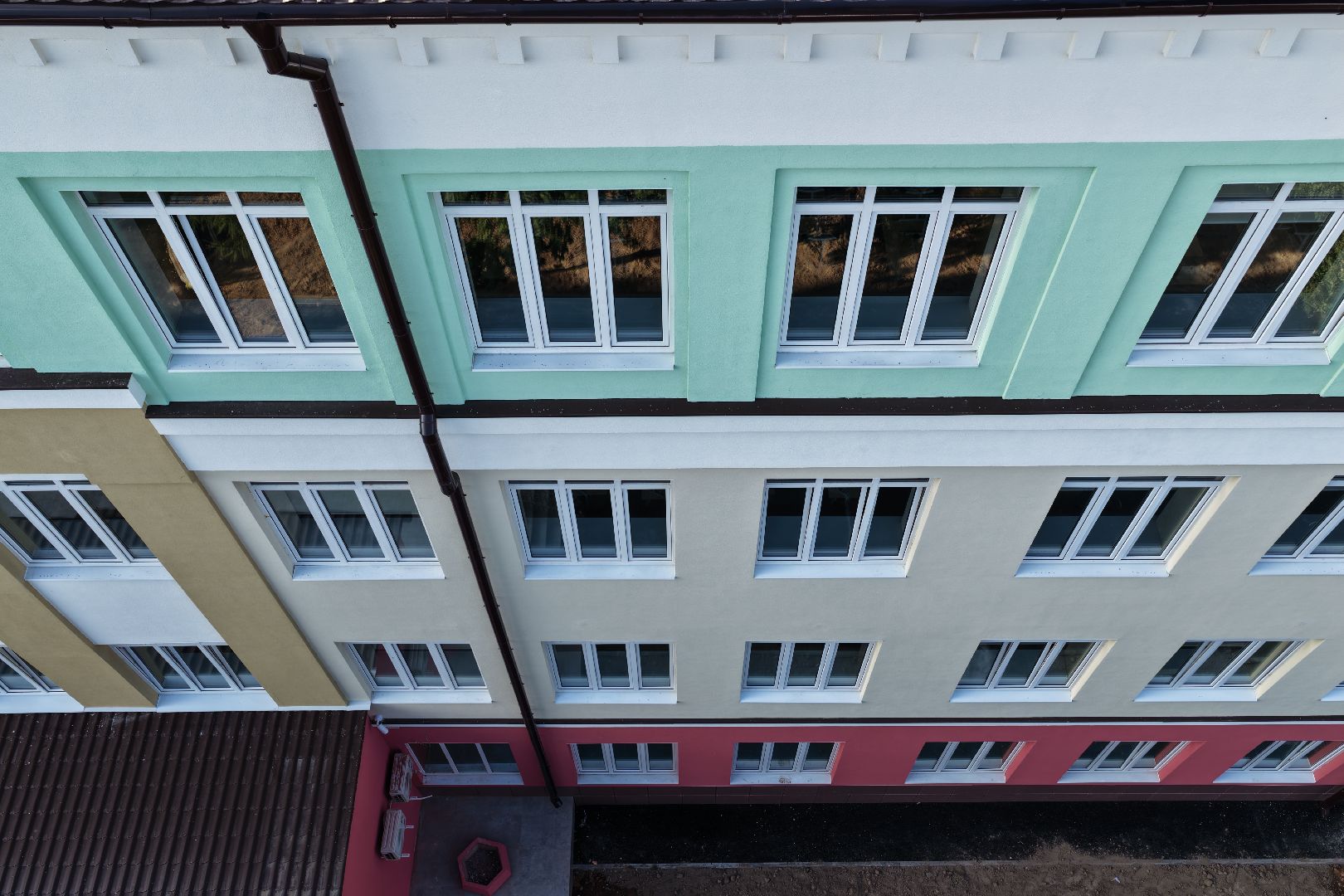 видео с коптера, школе 1 в серпухове,