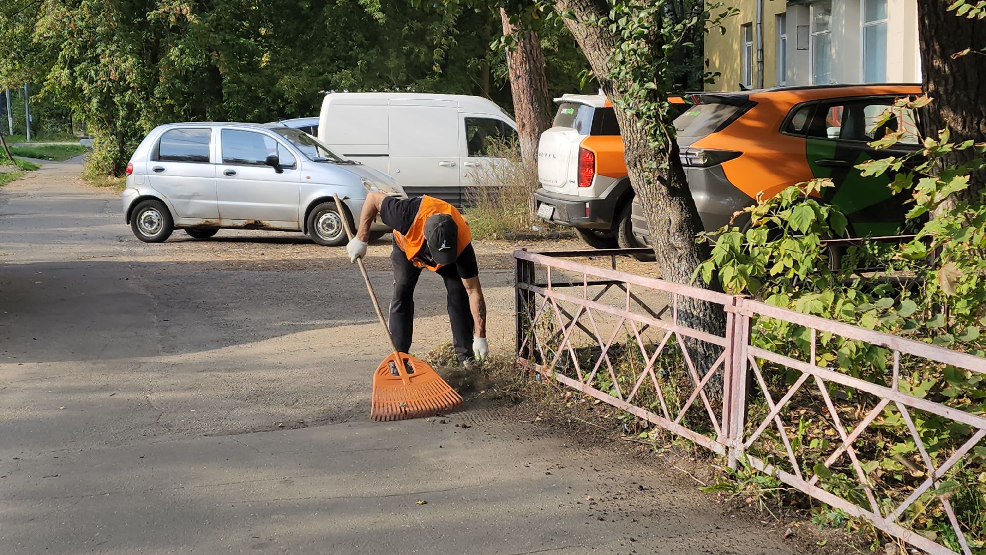 пушкино, коммунальная служба, уборка территории, мусор, листва, уборка города, уборка городских территорий,