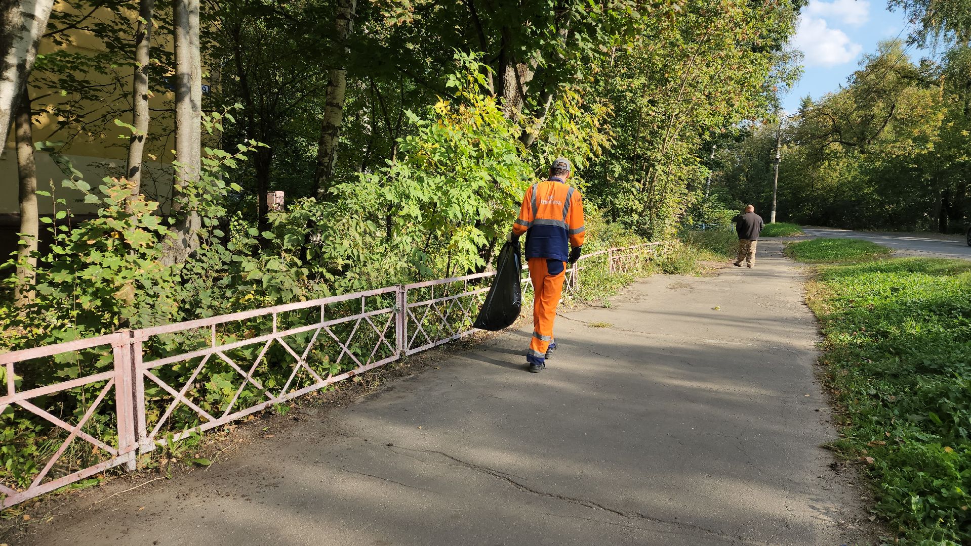 пушкино, коммунальная служба, уборка территории, мусор, листва, уборка города, уборка городских территорий,