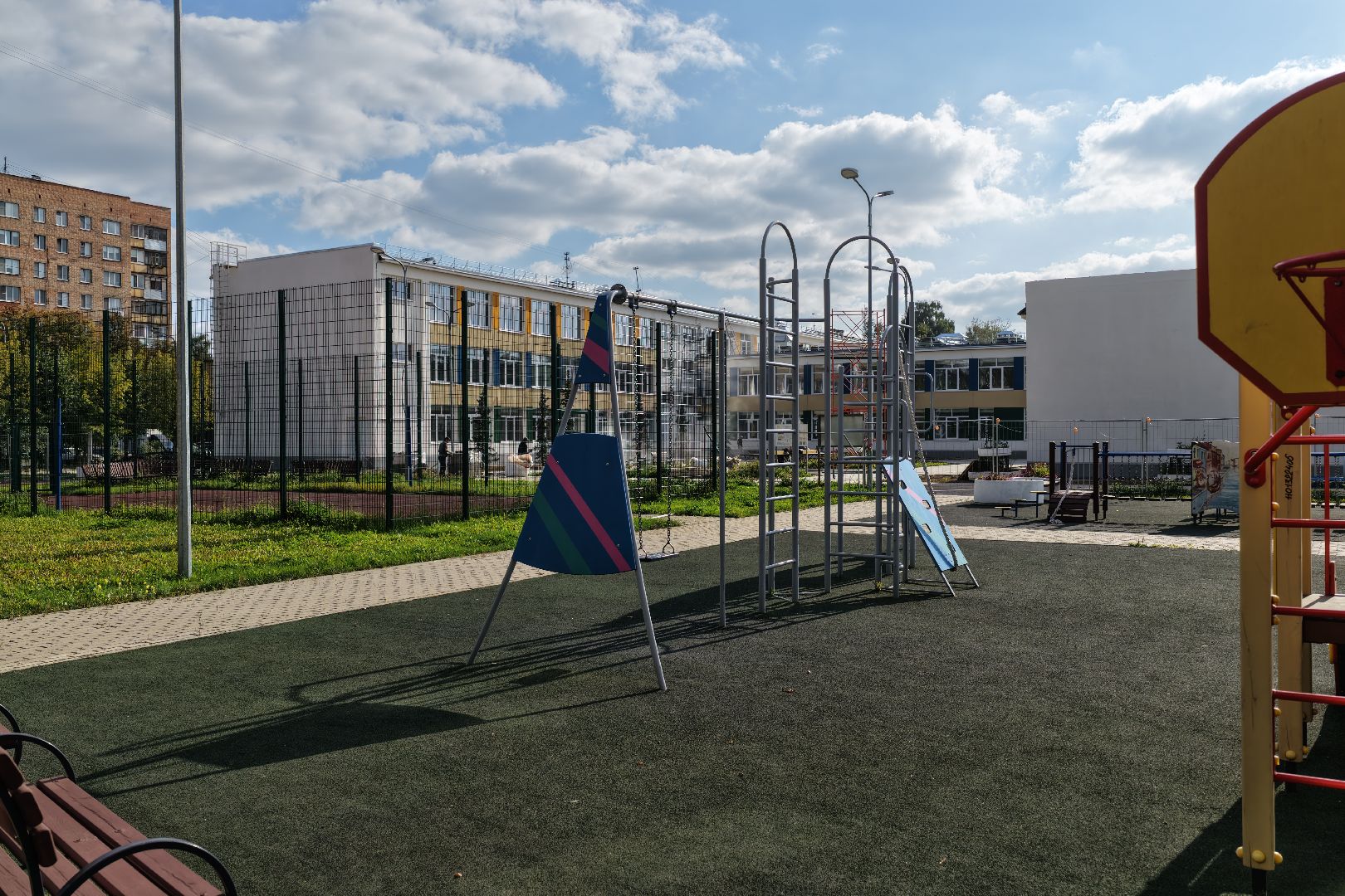 видео с коптера, школа 9 в серпухове,