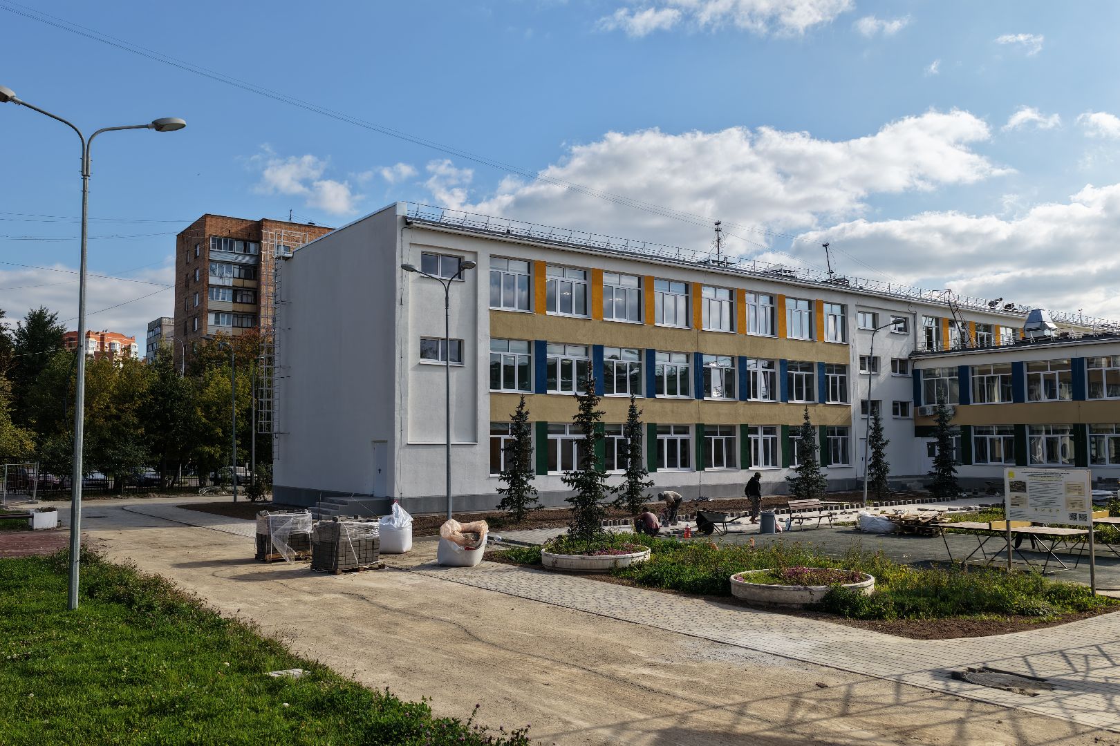 видео с коптера, школа 9 в серпухове,