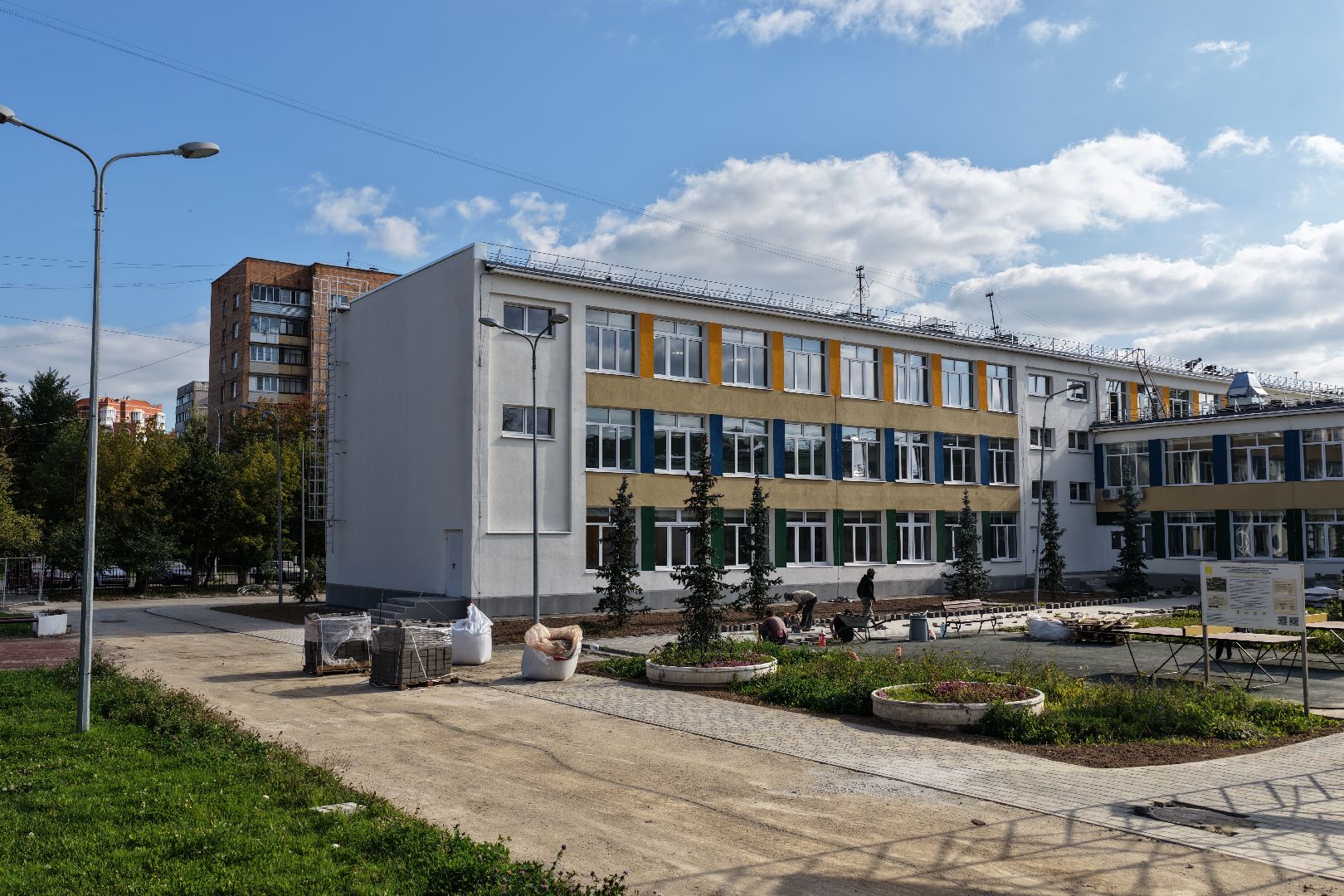 видео с коптера, школа 9 в серпухове,