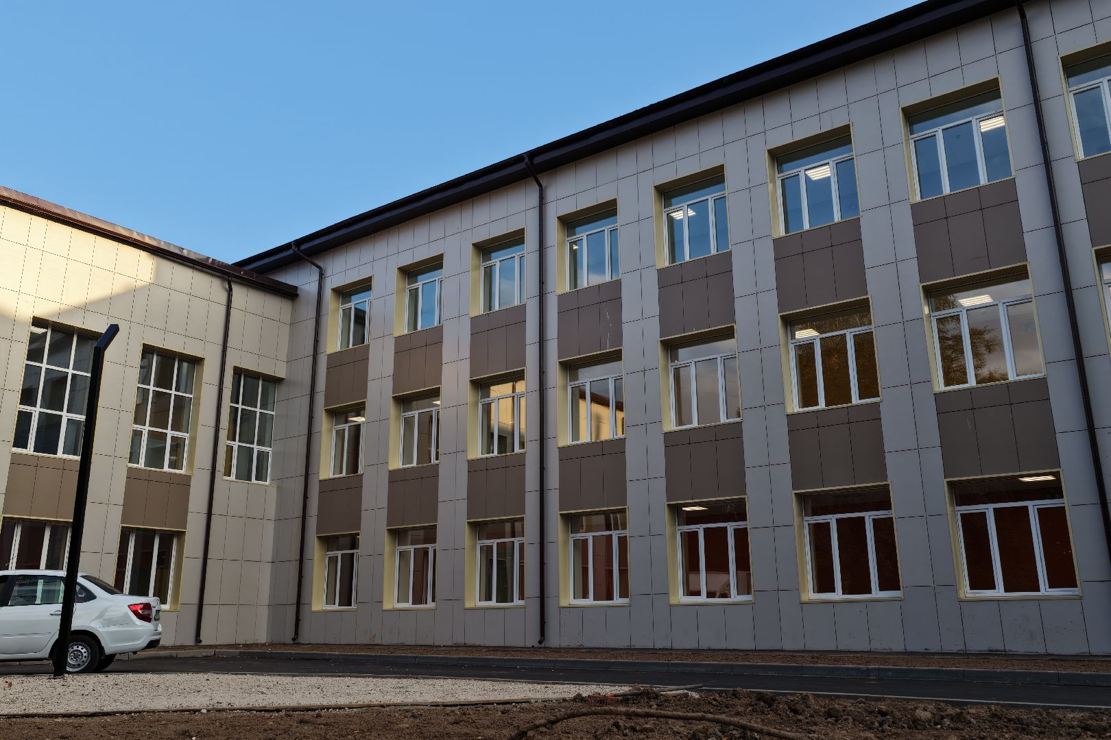 видео с коптера, школа 6 в серпухове,