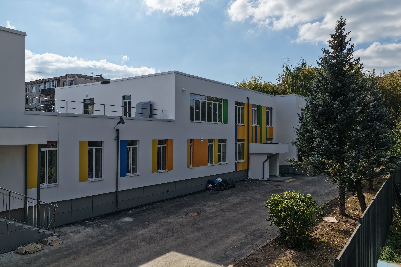 видео с коптера, детский сад в серпухове,