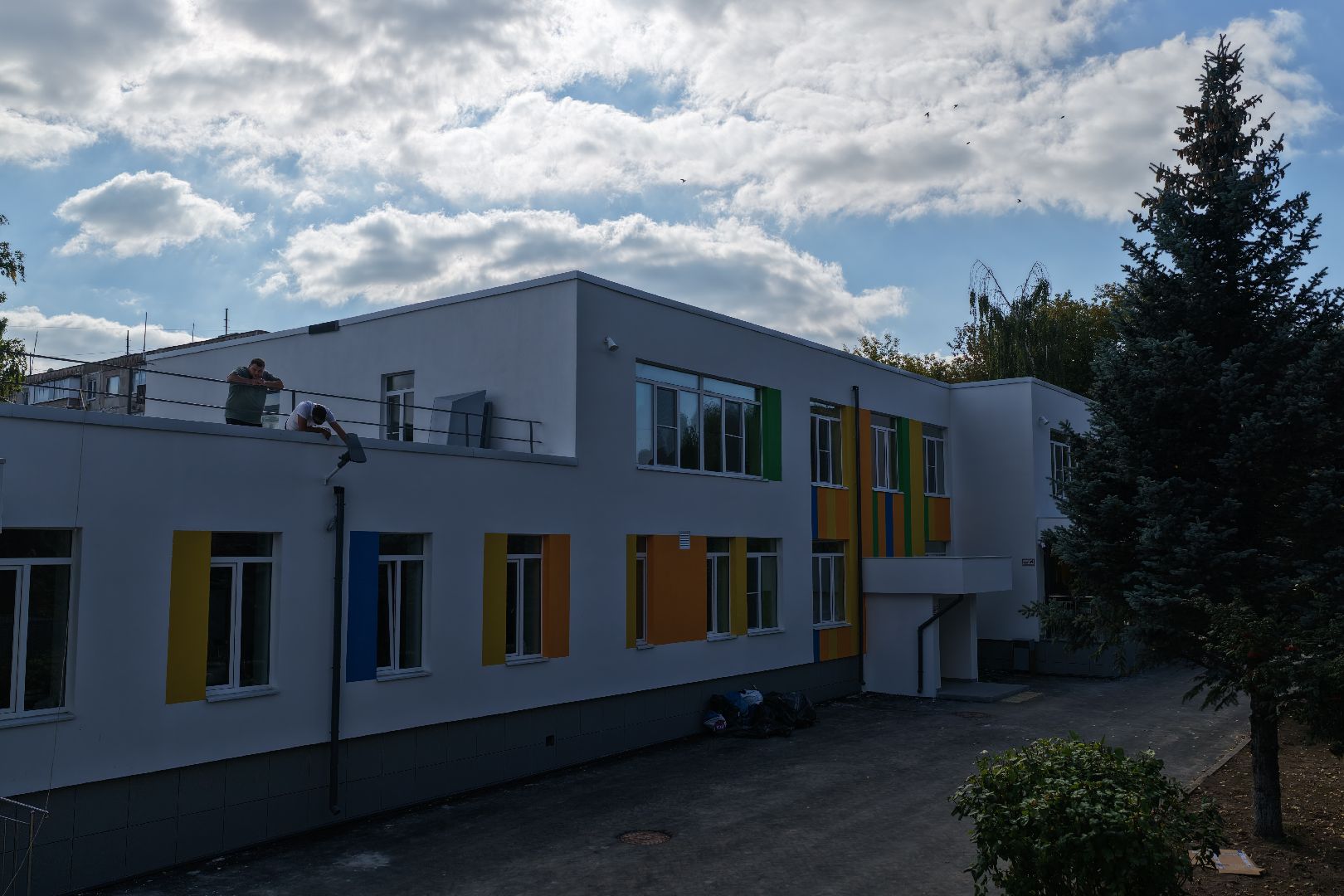 видео с коптера, детский сад в серпухове,